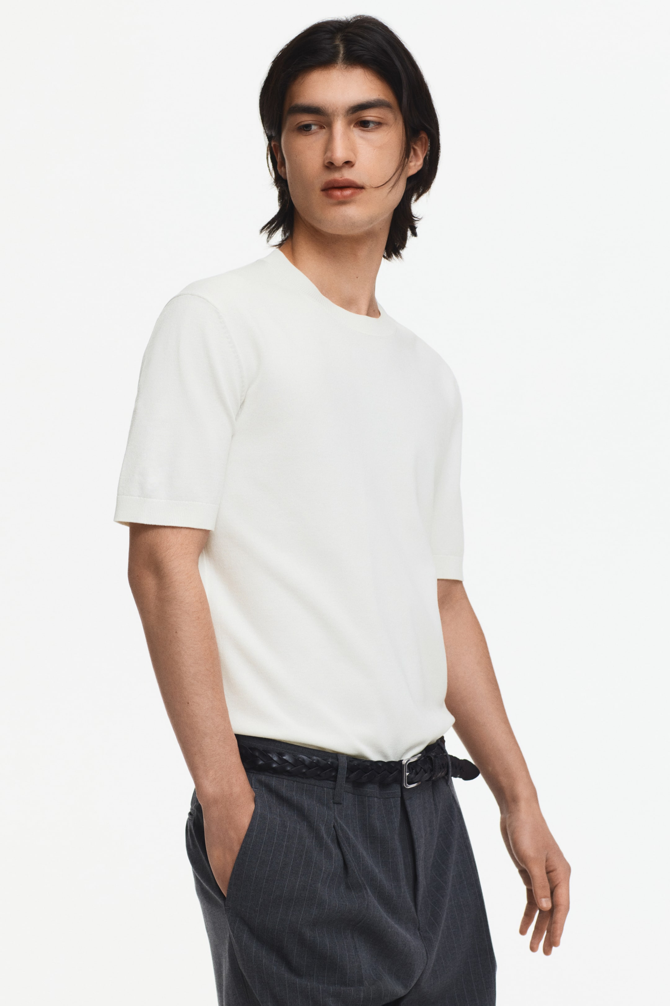 Slim-Fit Knit T-Shirt