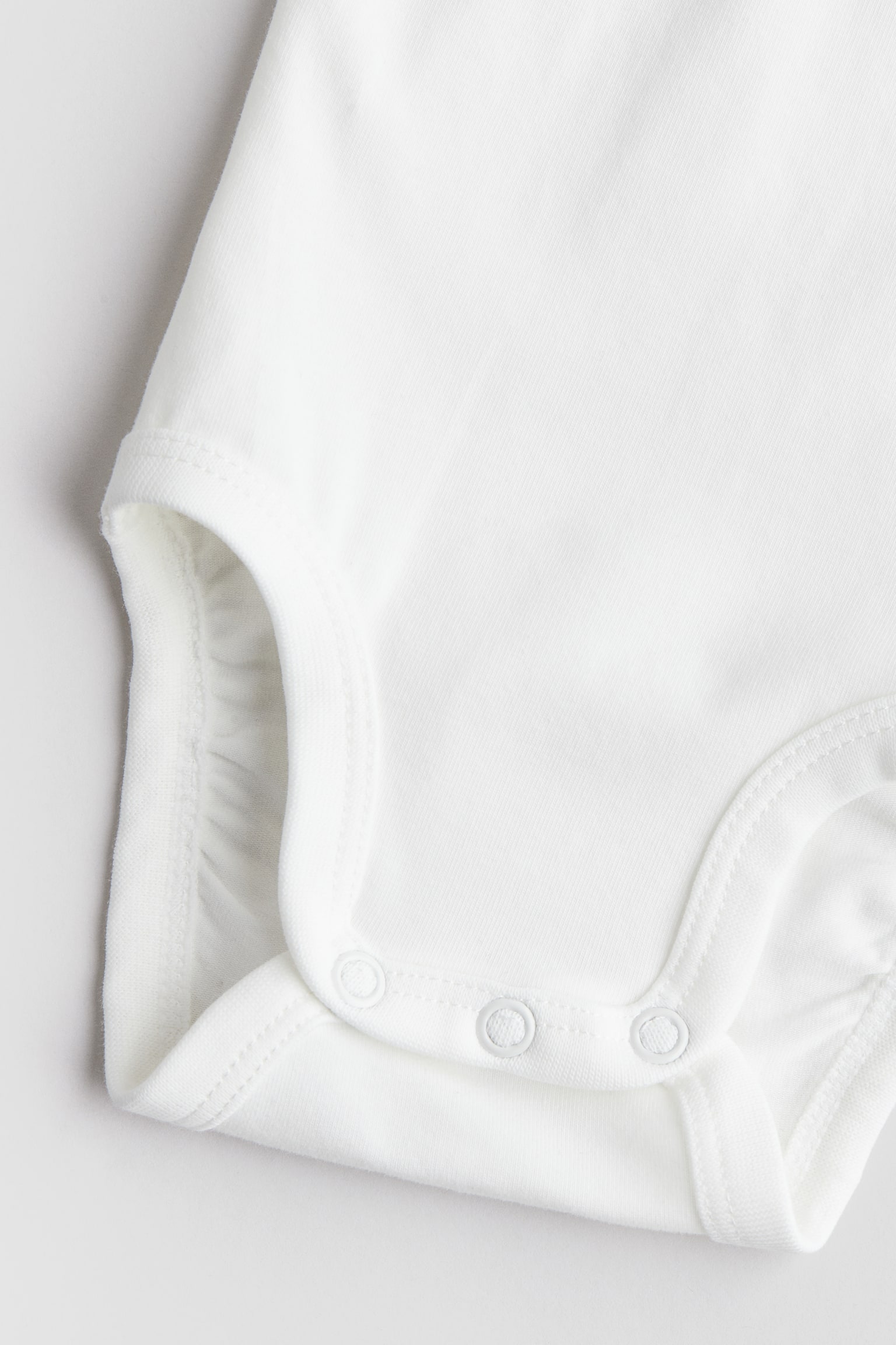 Collared bodysuit - White/Bear - 2