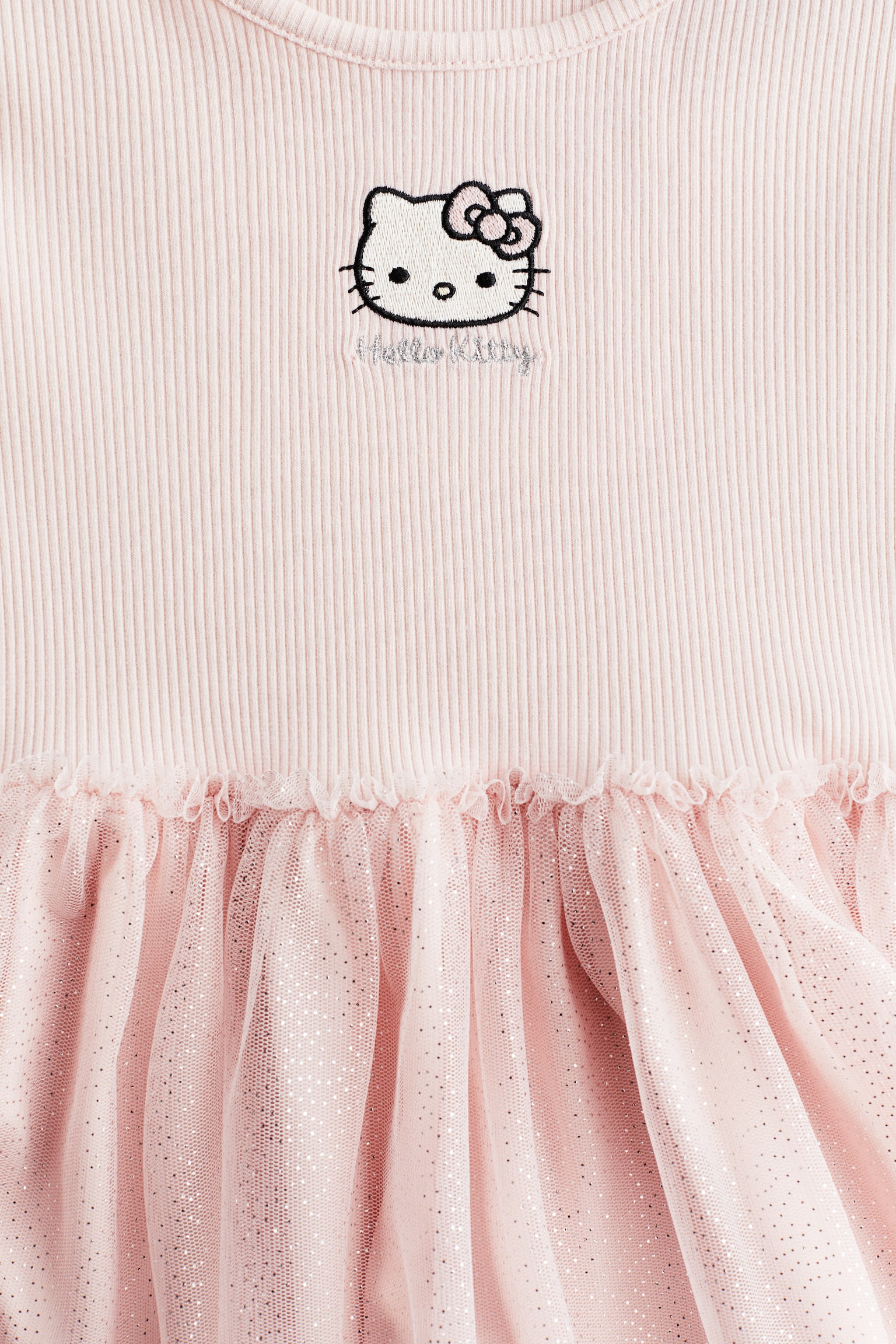 圖案薄紗洋裝 - 淺粉紅色/Hello Kitty/淺藍色/冰雪奇緣/白色/米妮 - 2