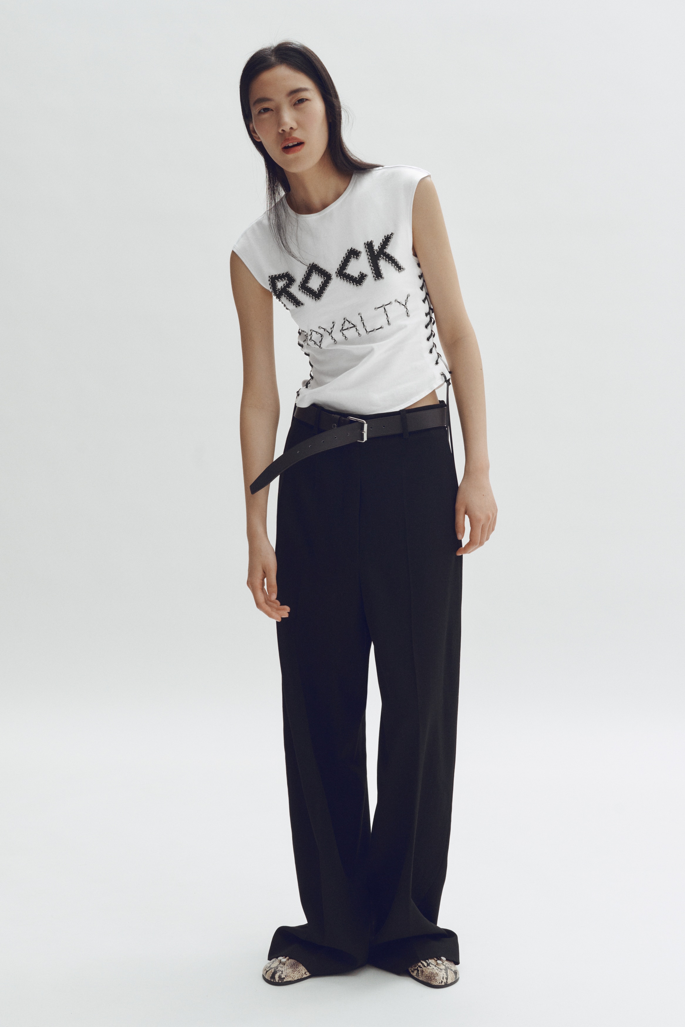 Lace-Up Studded Top from H&M - $49.99