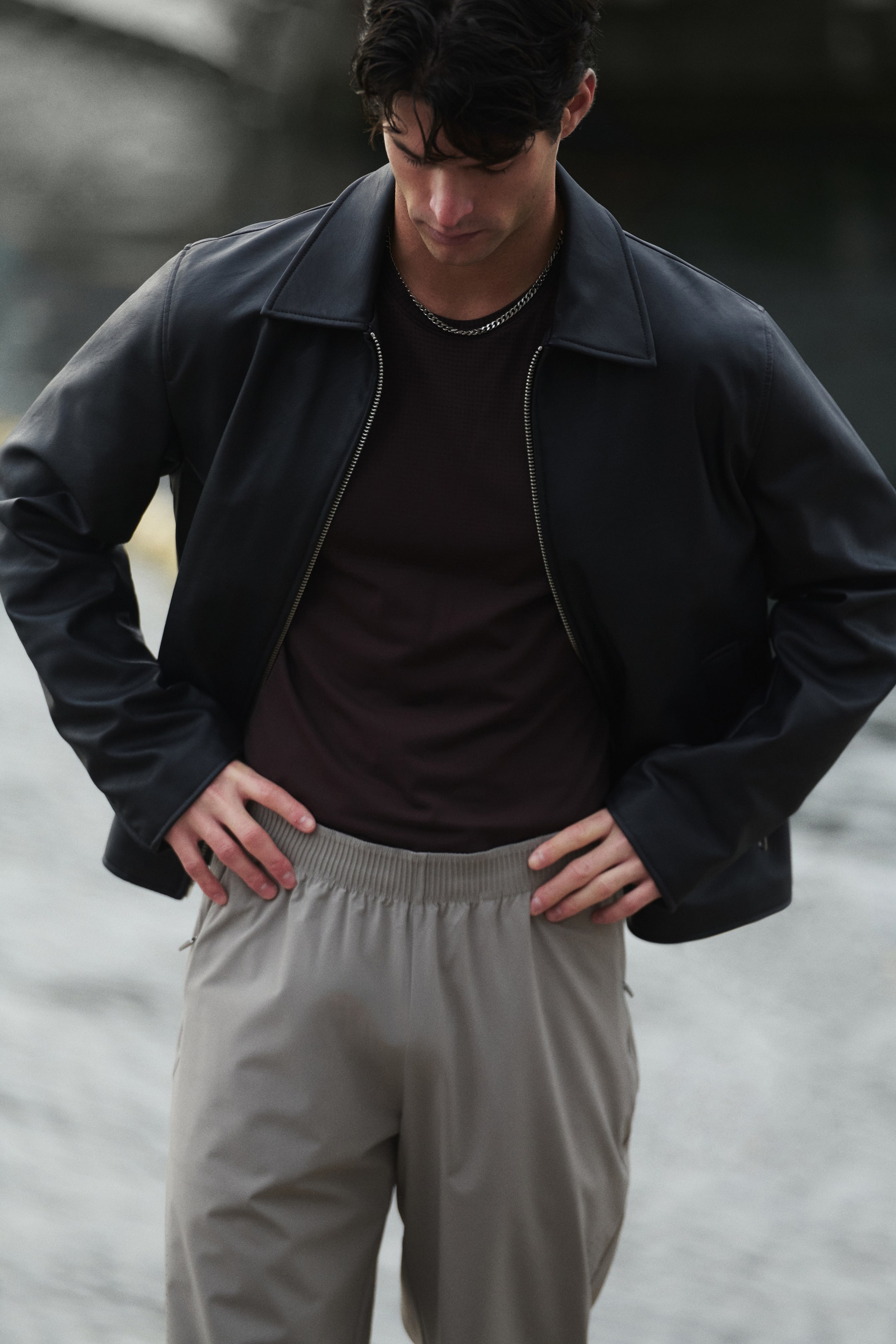 View larger image: Muscle Fit Sports T-Shirt with DryMove™ - Dark brown - Men | H&M US 2