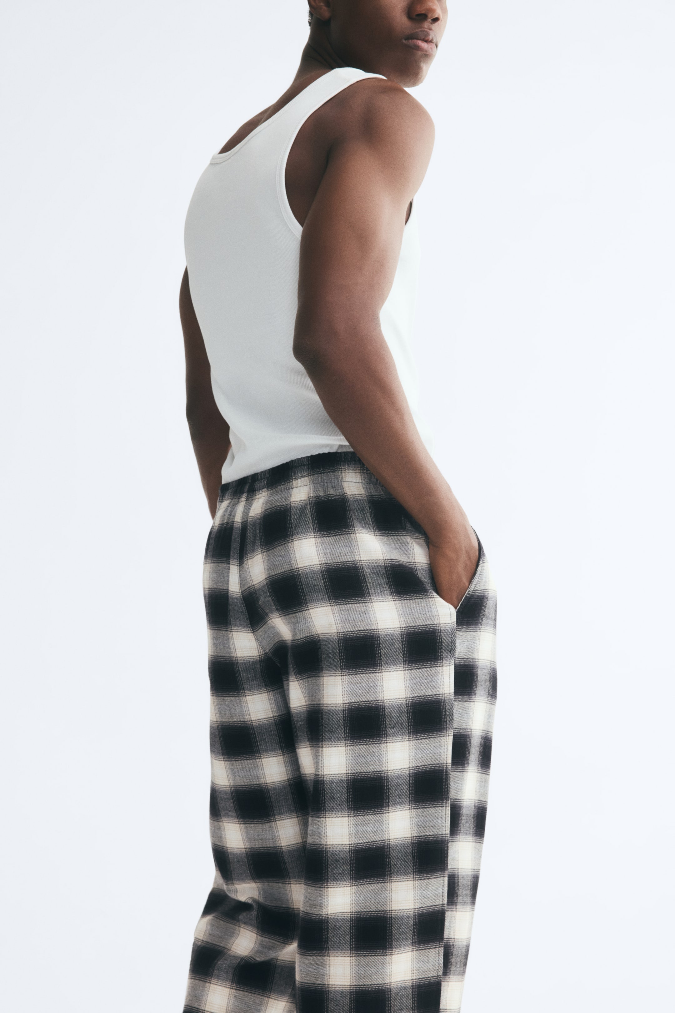 Relaxed-Fit Flannel Pants