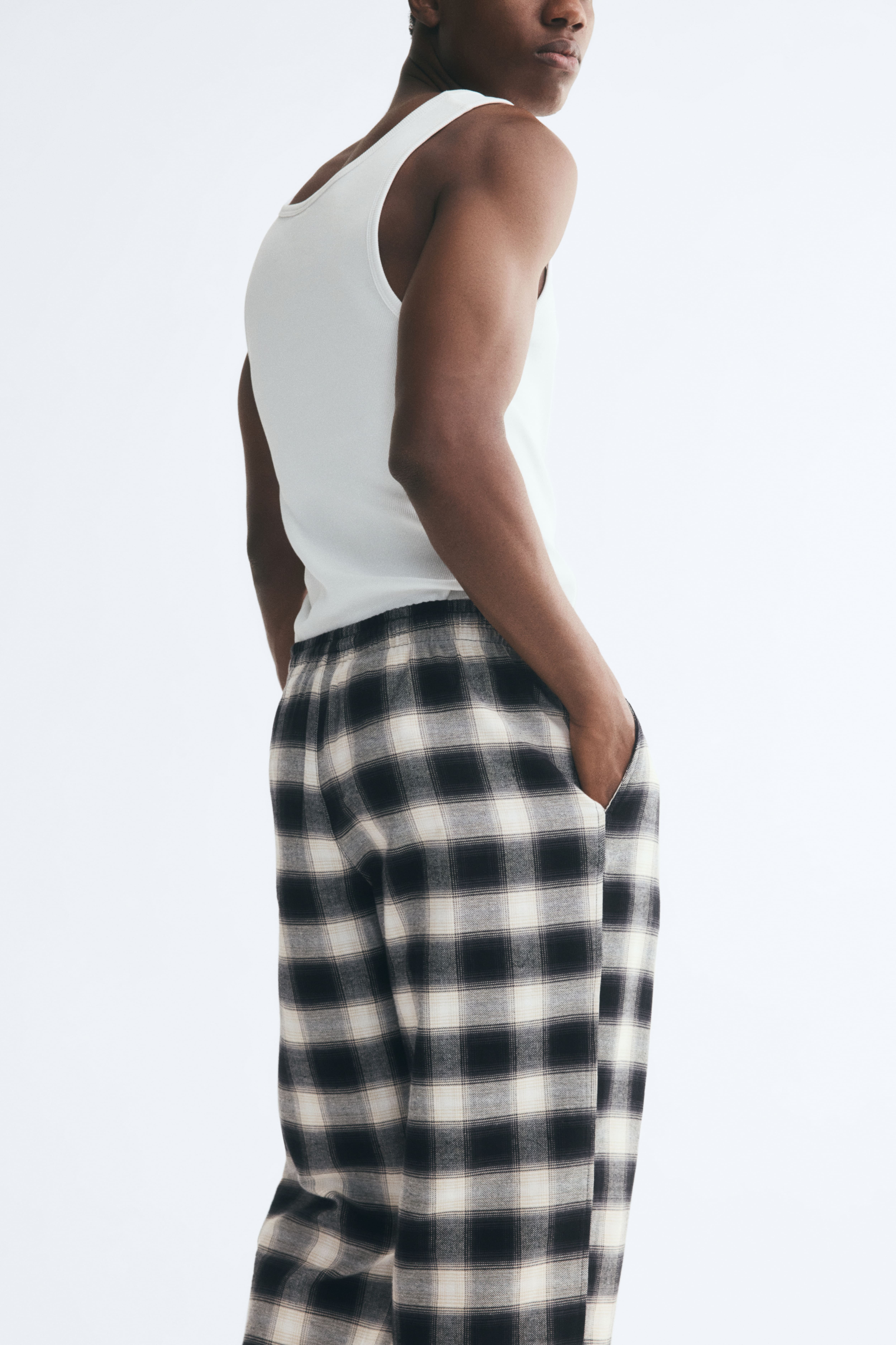 Relaxed-Fit Flannel Pants