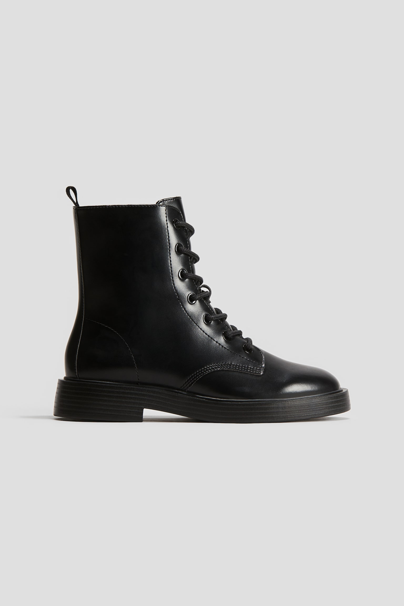 Lace-up boots - Black - 1