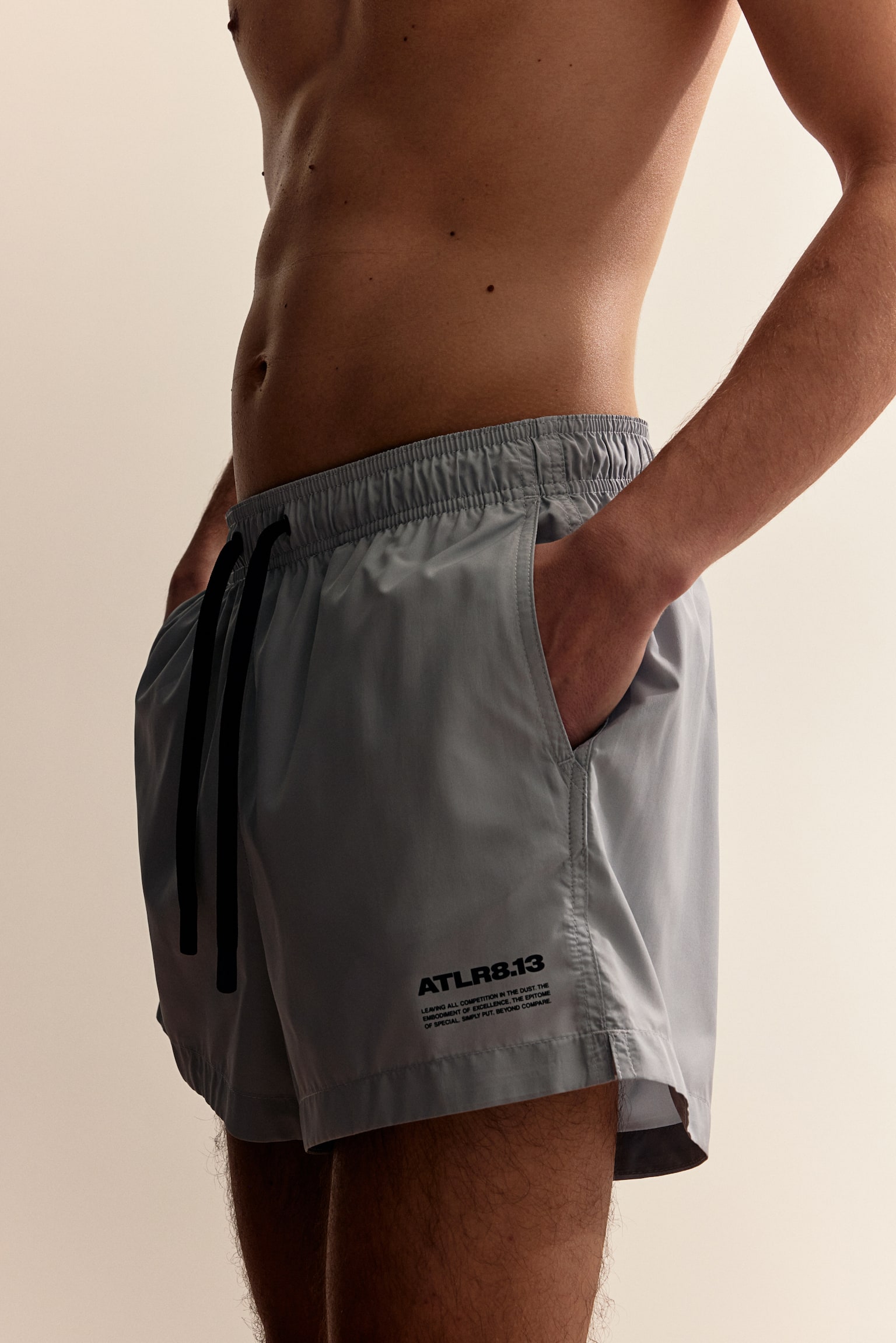 Swim shorts - Light grey/Dark grey/Black - 3