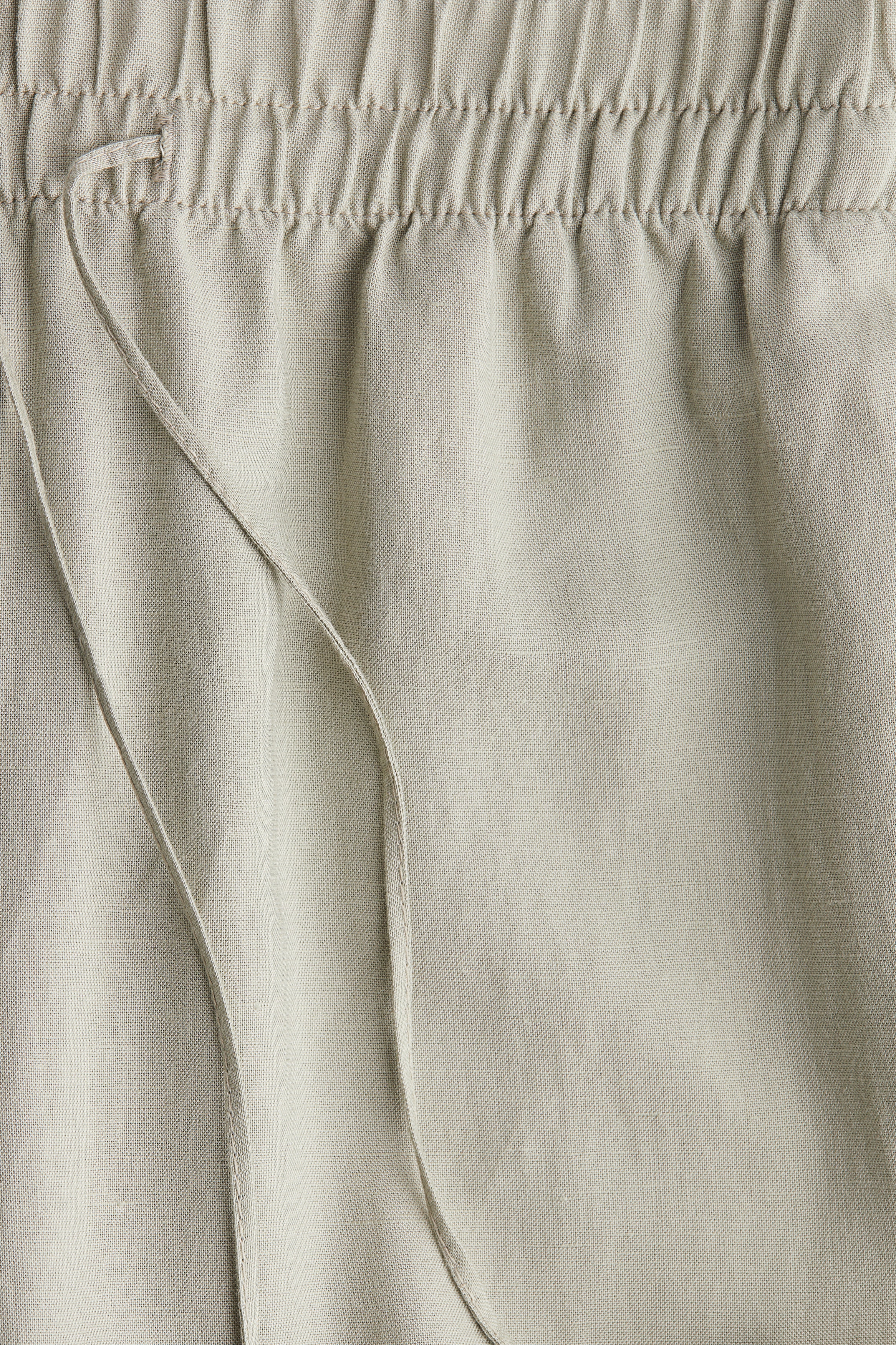 Linen-blend trousers