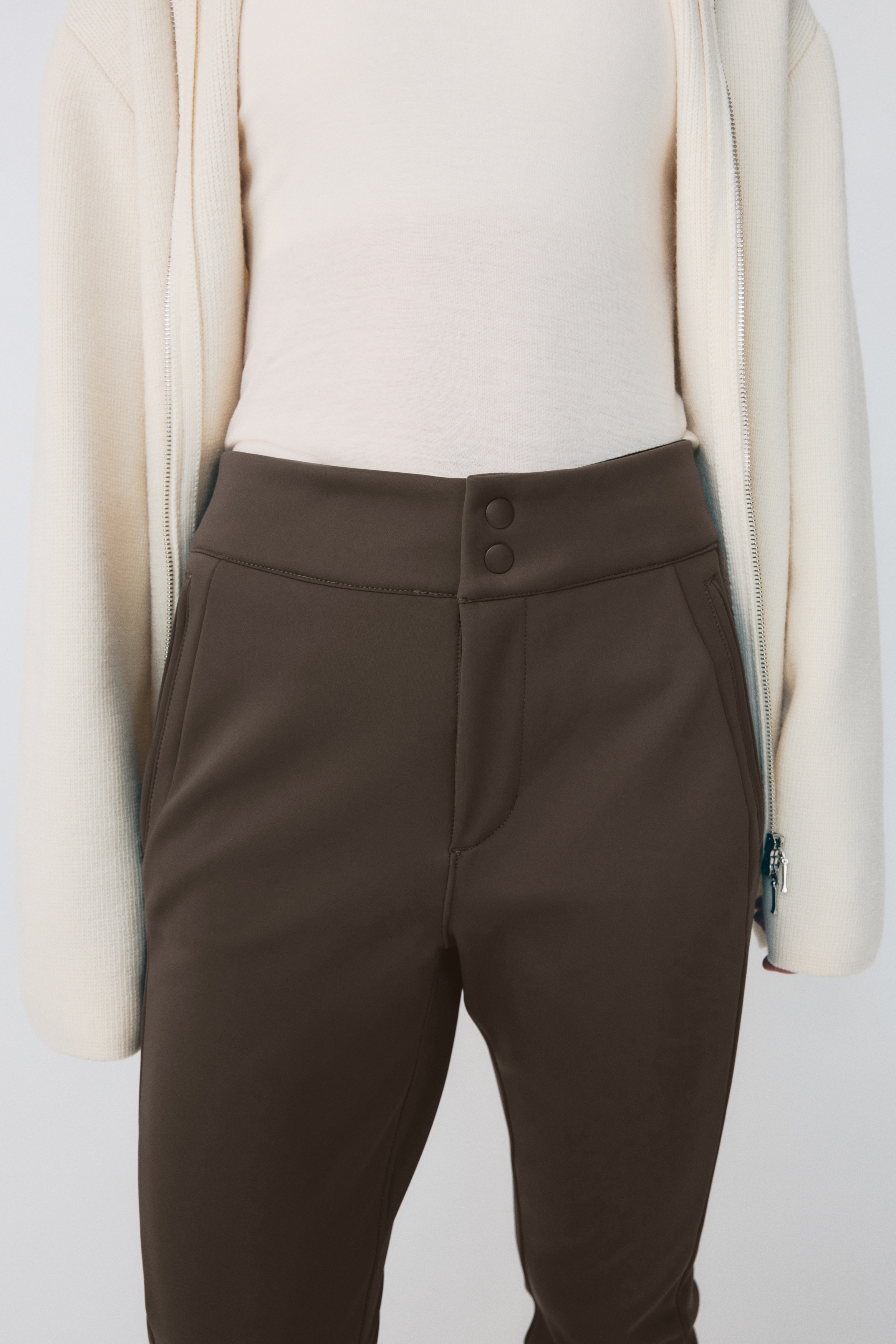 H & M - 裏起毛スキーパンツ - ブラウン H & M - 裏起毛スキーパンツ - ブラウン