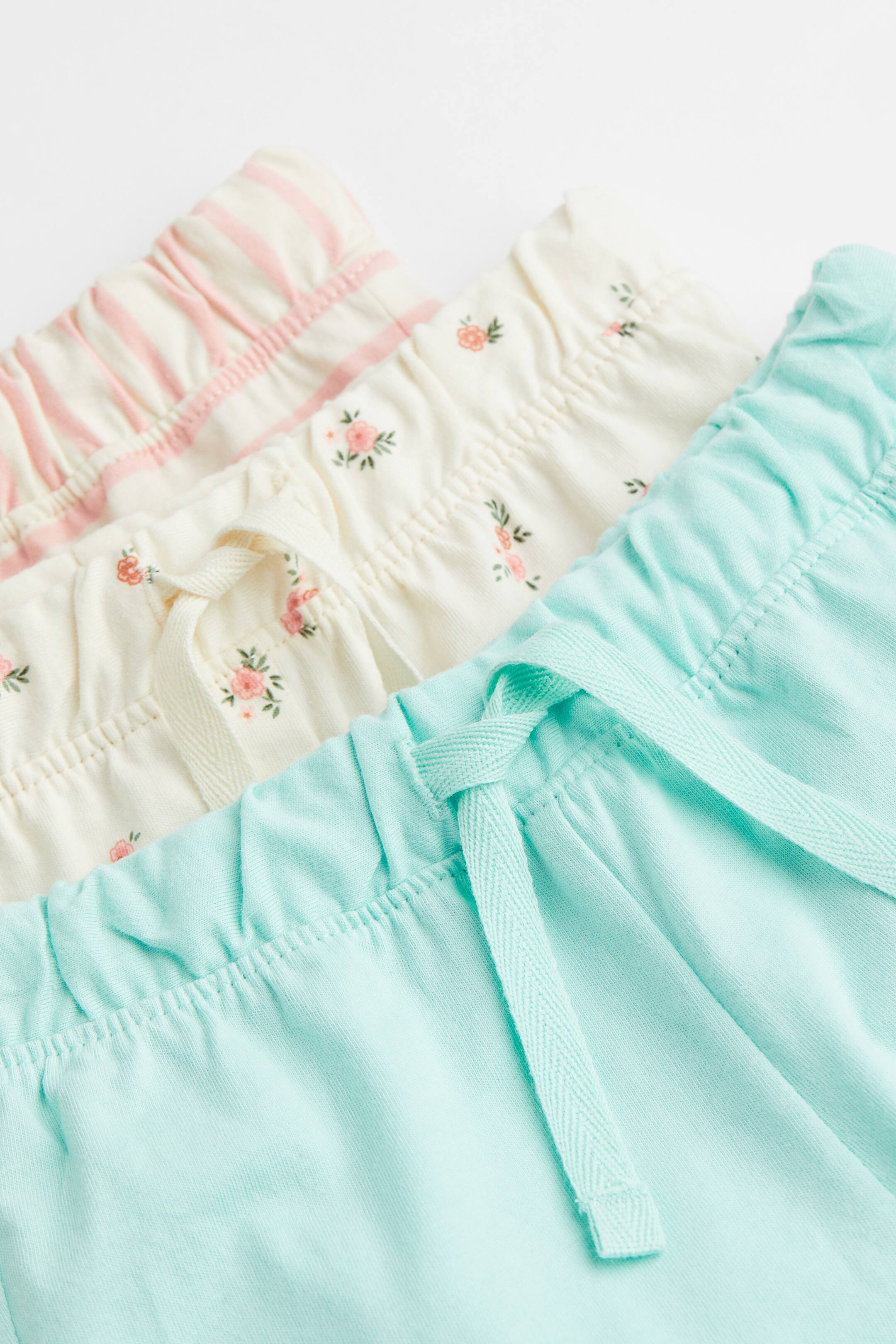 View larger image: 3-pack cotton shorts - Turquoise/Striped - Kids | H&M IN 2