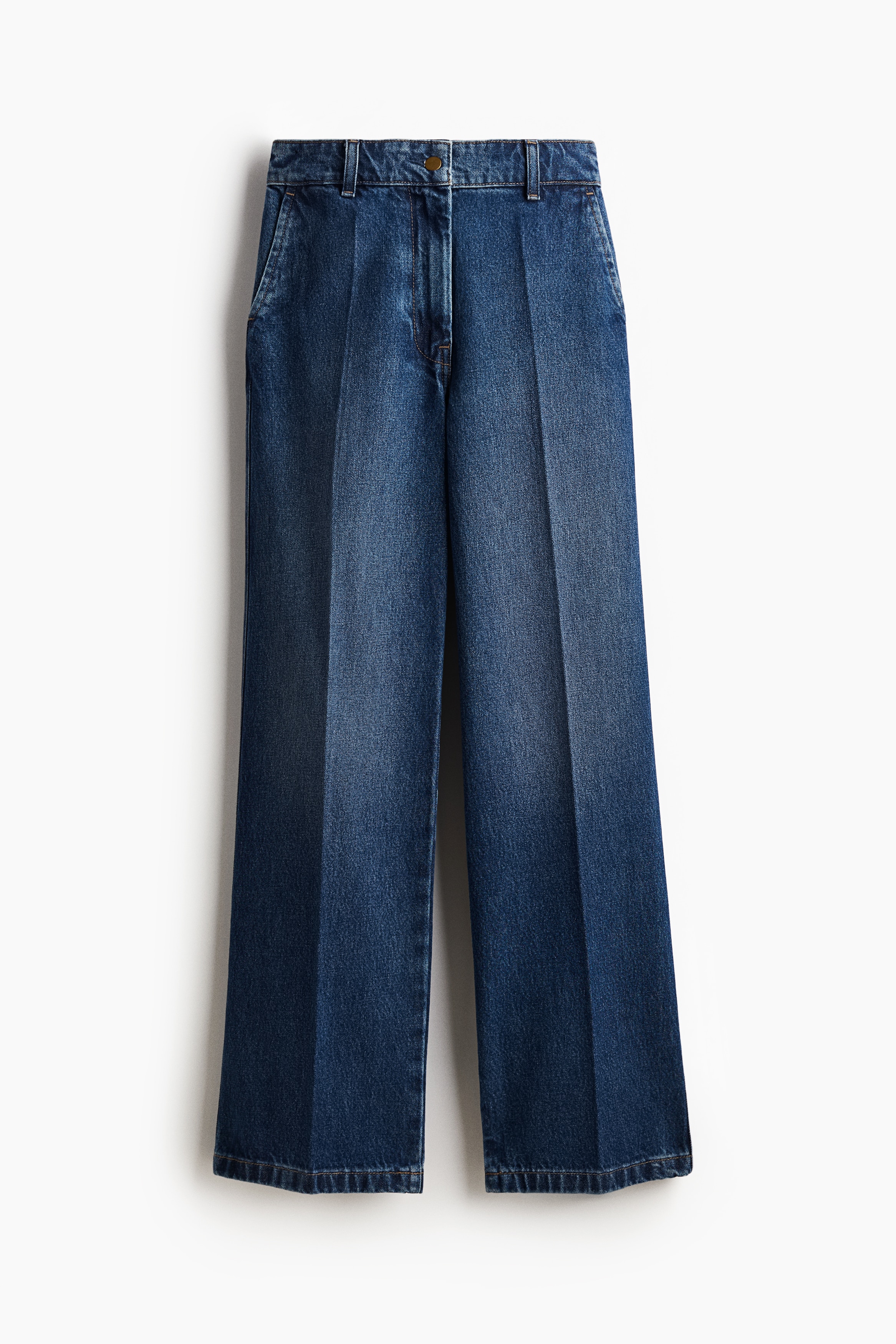 Wide High Jeans - Albastru-denim/Alb/Albastru-denim închis/Albastru-denim