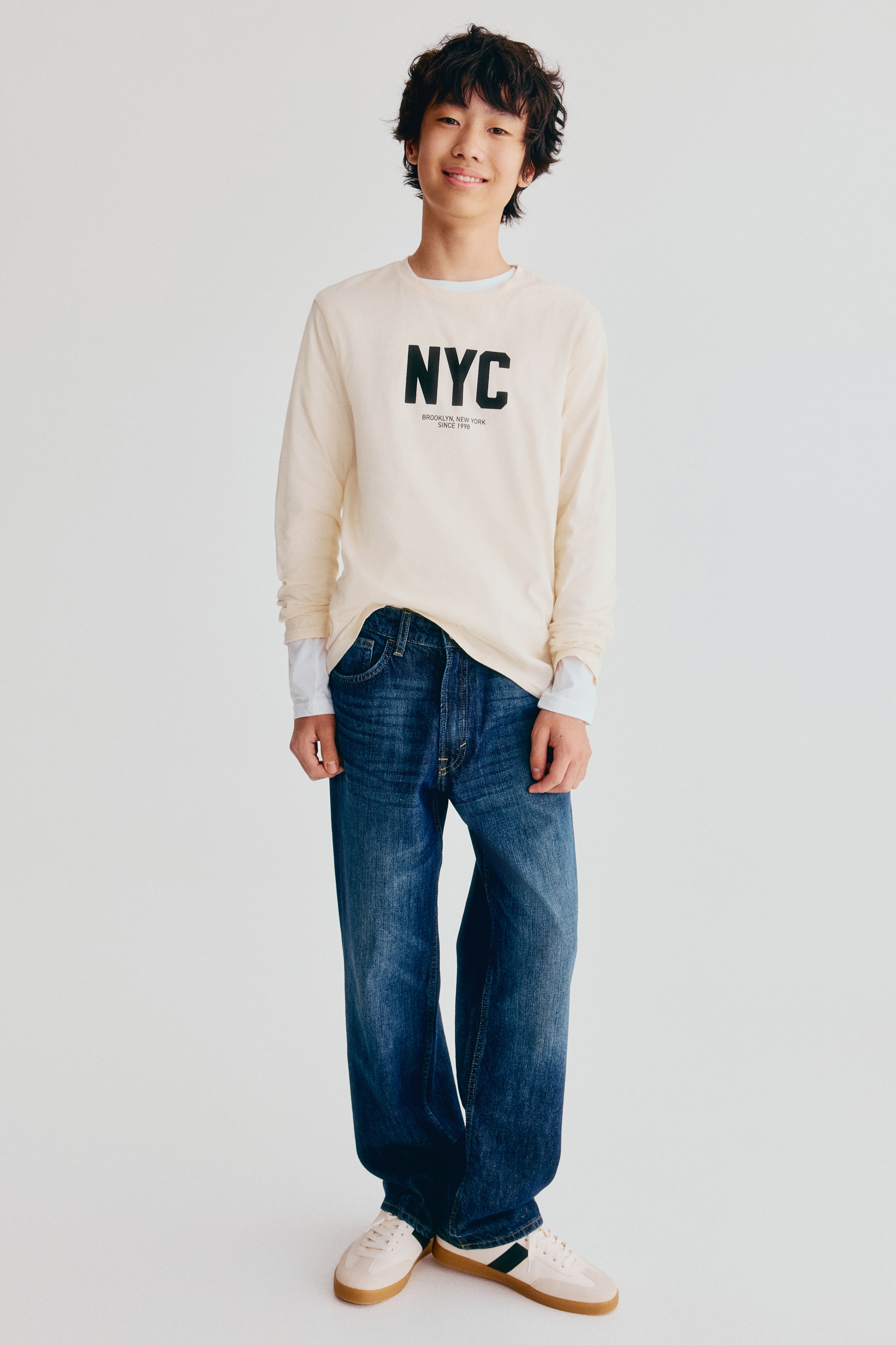 Printed Long-Sleeved T-Shirt