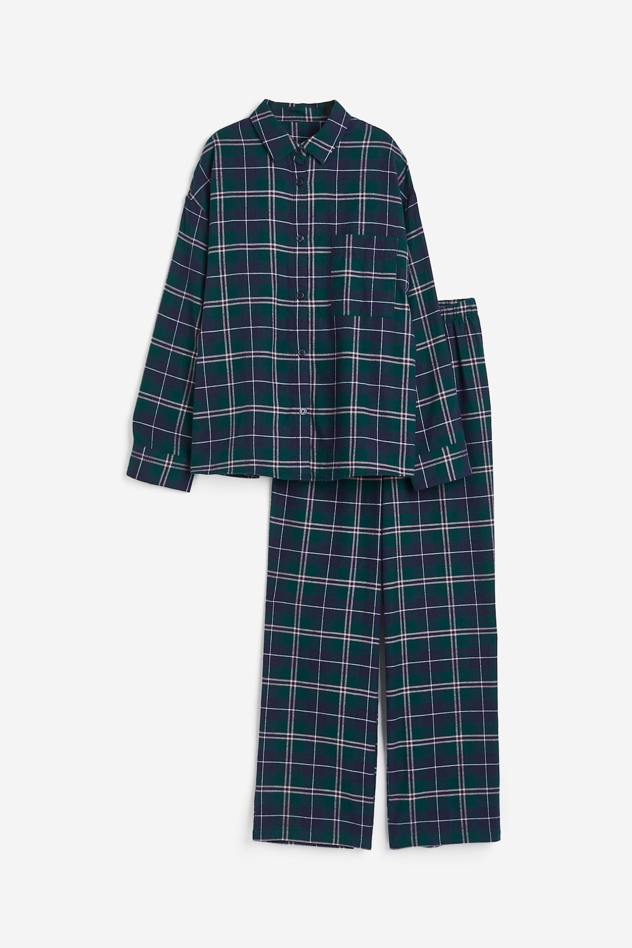 Pyjama Respirant Mchodare Pyjama Femme 2 Pièces Été - Haut Manches Courtes Et Pantalon 3/4 - Coton Respirant à Carreaux Avec Poches Manches Courtes Pantalon 3/4