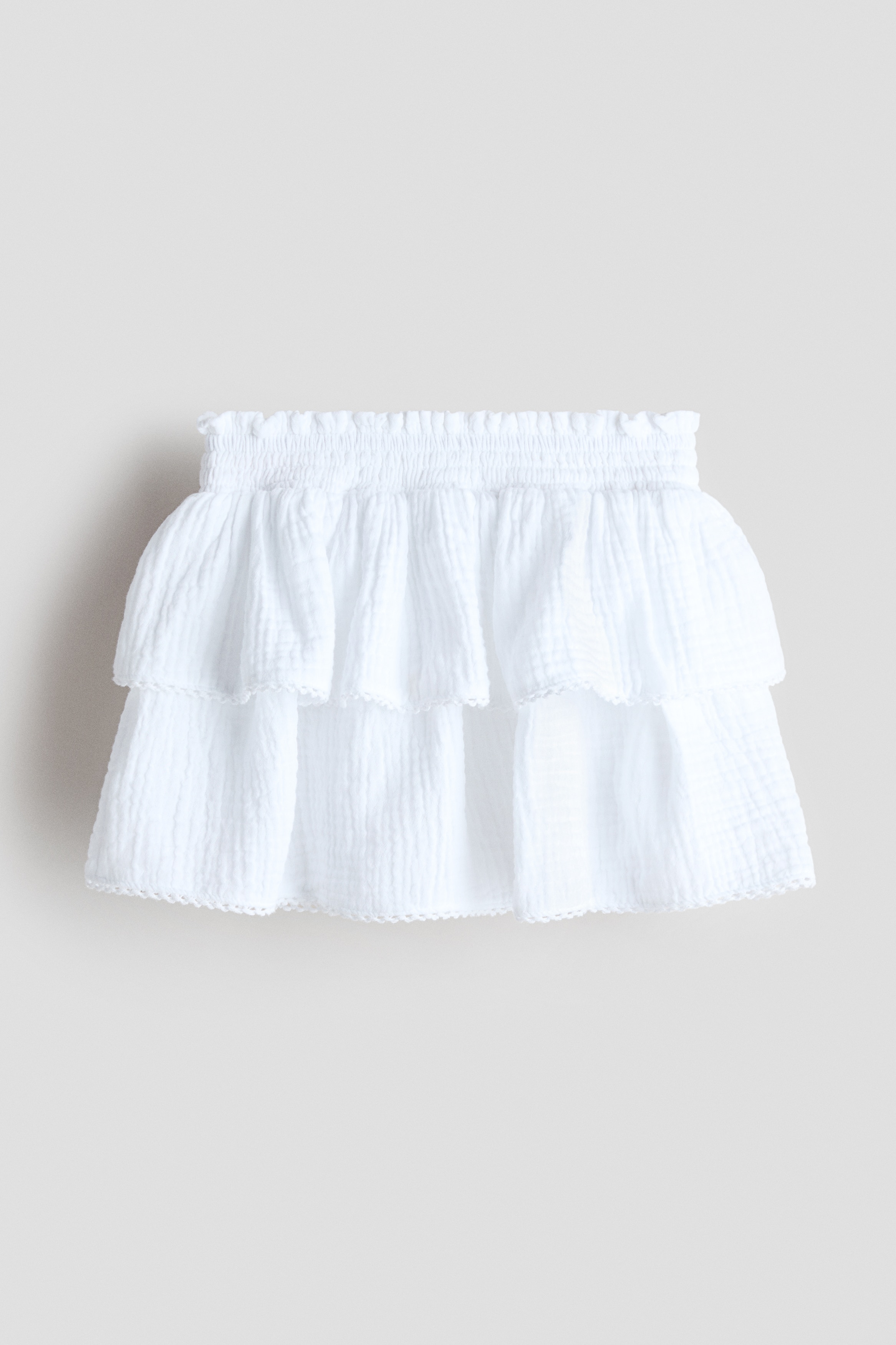 Tiered Muslin SkirtModel