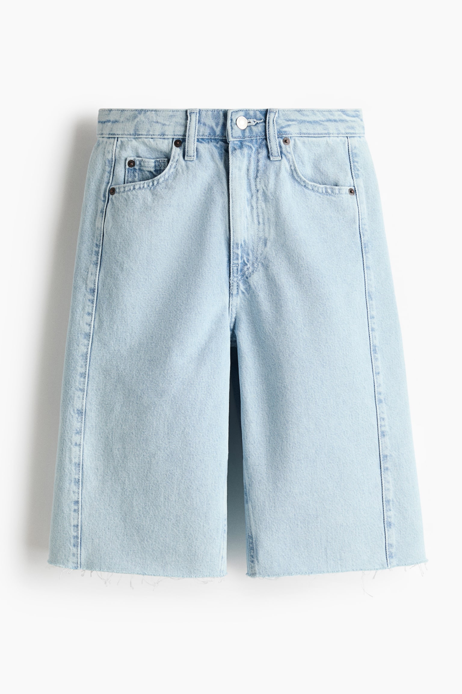 Bermudashorts i denim - Ljus denimblå/Ljus denimblå - 1