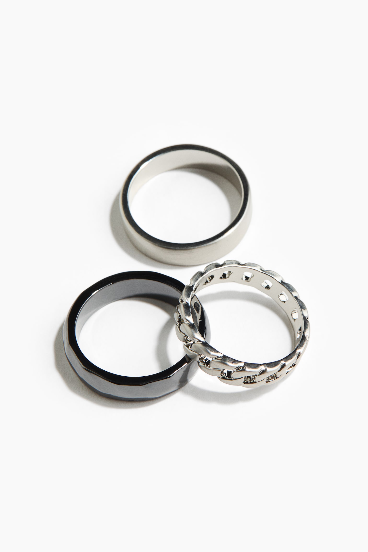 3-pack rings - Silver-coloured - 2