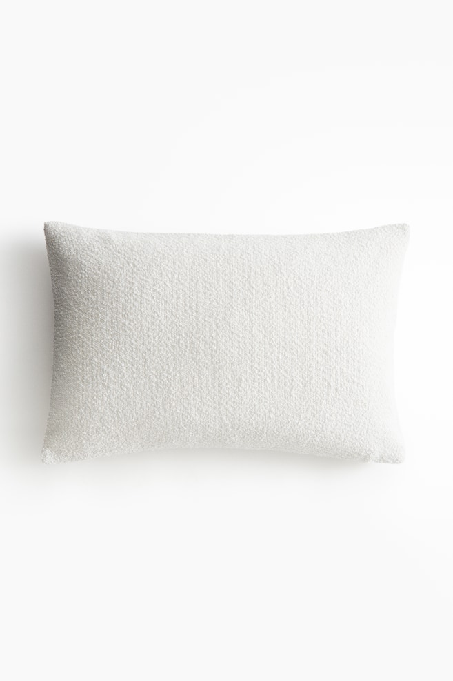 Bouclé cushion cover - White - 1