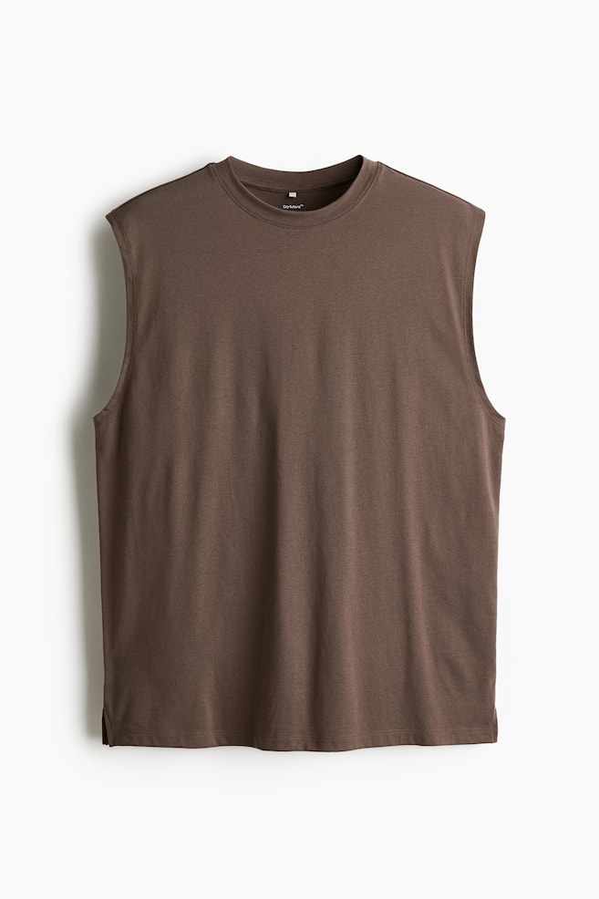 Sport-Tanktop mit DryMove™ in Loose Fit - Braun/Process - 1