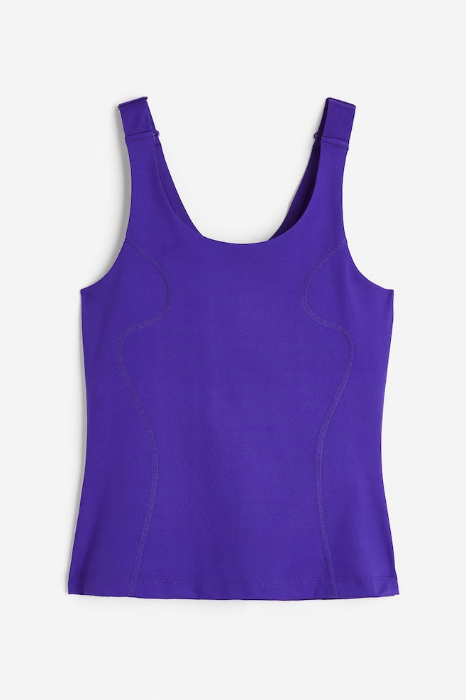 DryMove™ Integral-bra sports top - Dark purple/Black - 2
