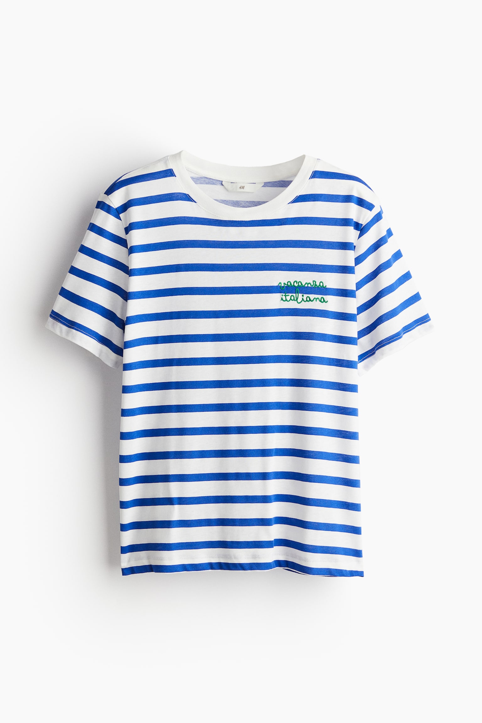 Cotton T-shirt - White/Bright blue striped/White/The Hamptons/Cream/Paris - 2