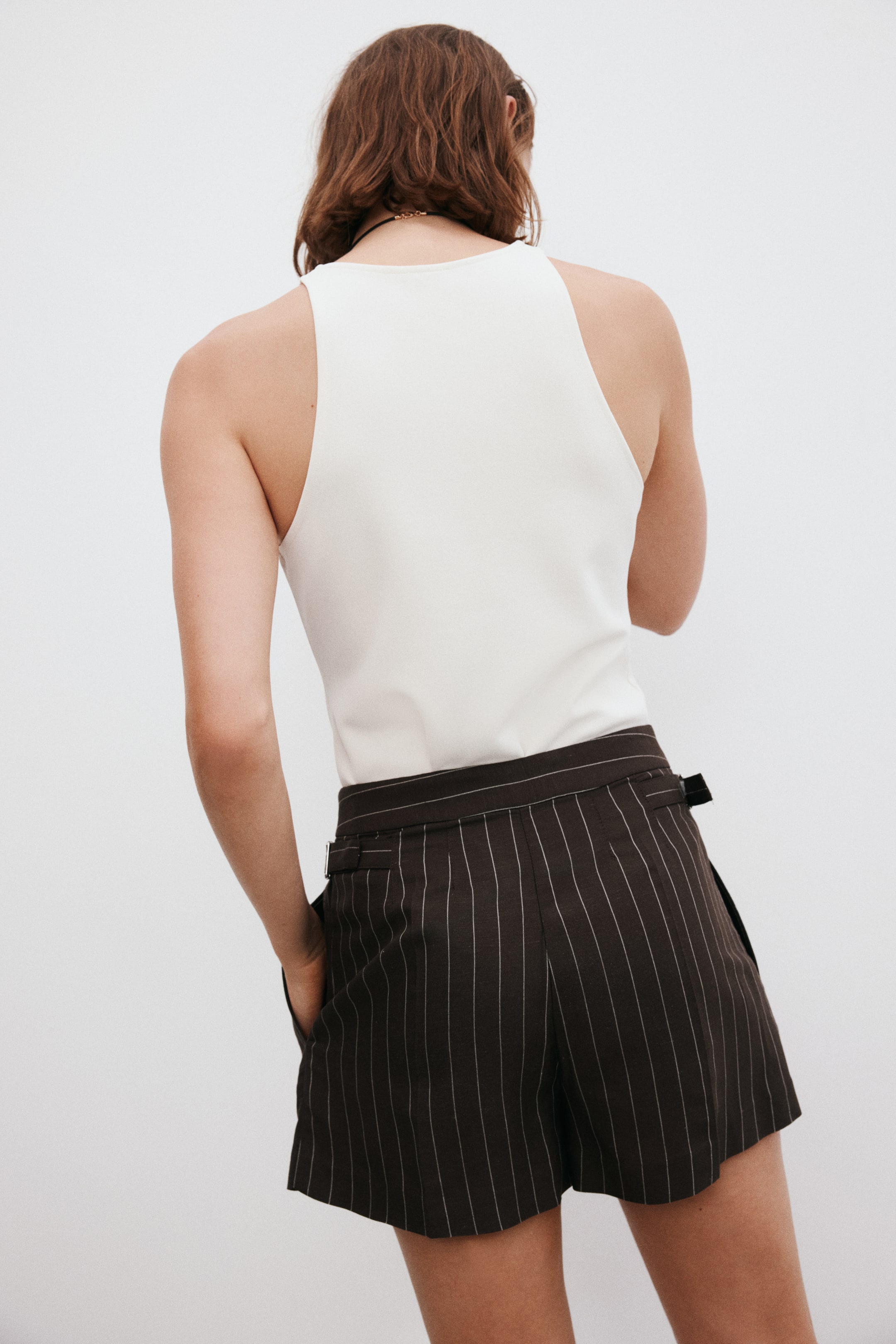 Dressy Linen-Blend Shorts