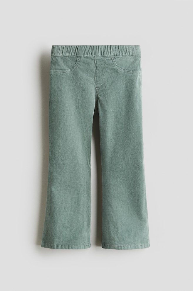 Flared corduroy treggings - Dusty green/Beige/Black/Pink/Pink - 1