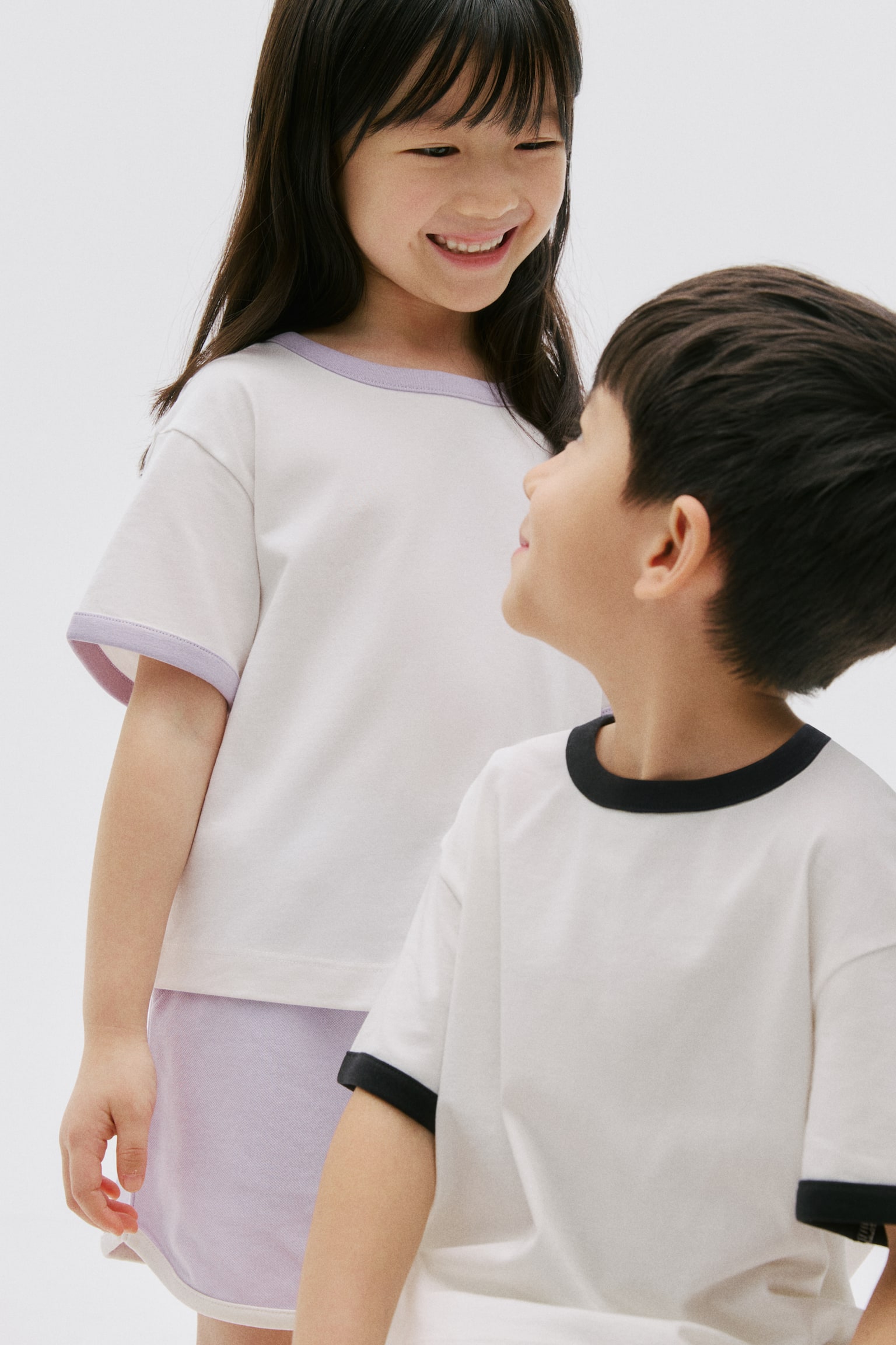 Áo thun COOLMAX® - Màu trắng/Đen/Màu xanh dương/Kẻ/Màu xanh tím than/Kẻ/Màu trắng/Màu tím nhạt/Kẻ/Màu xanh tím than/Trắng/Màu kem/Tím nhạt/Màu kem/Xanh dương nhạt/Màu hồng nhạt/Kẻ/Màu đen - 4