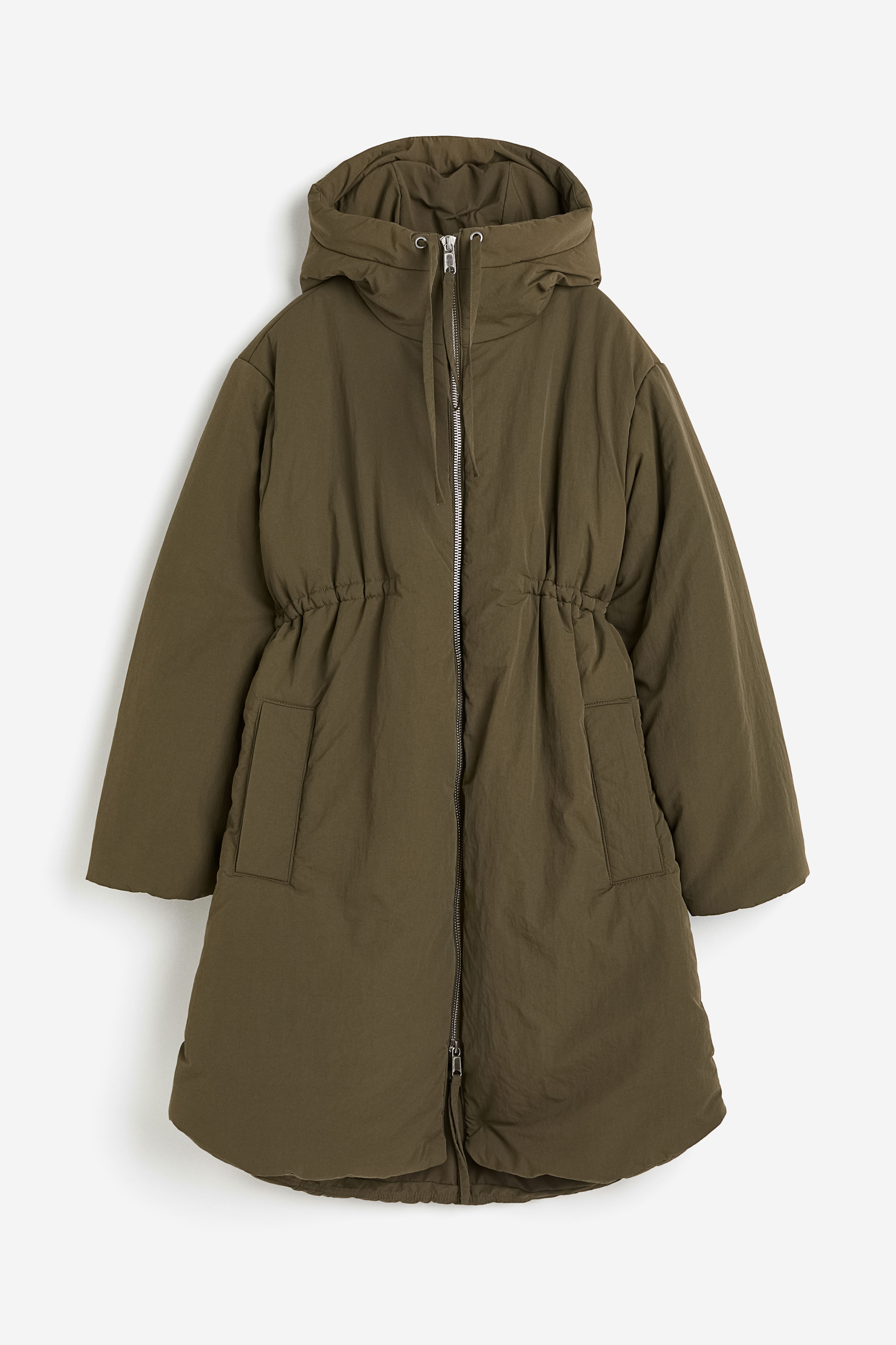 Padded parka with hood h&m best sale