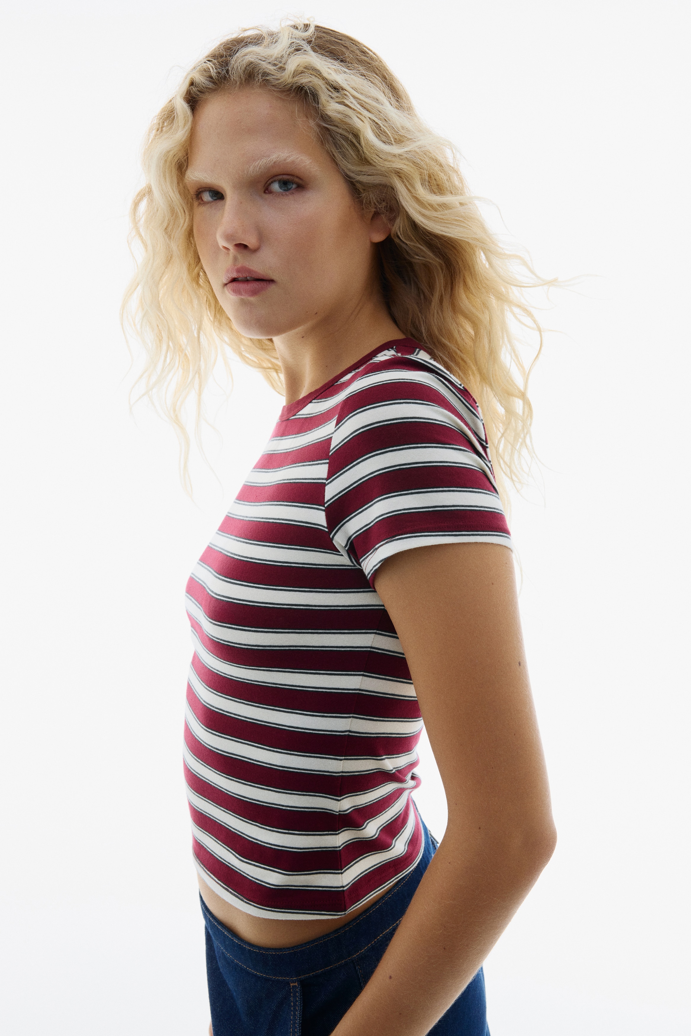 Fitted cotton T-shirt