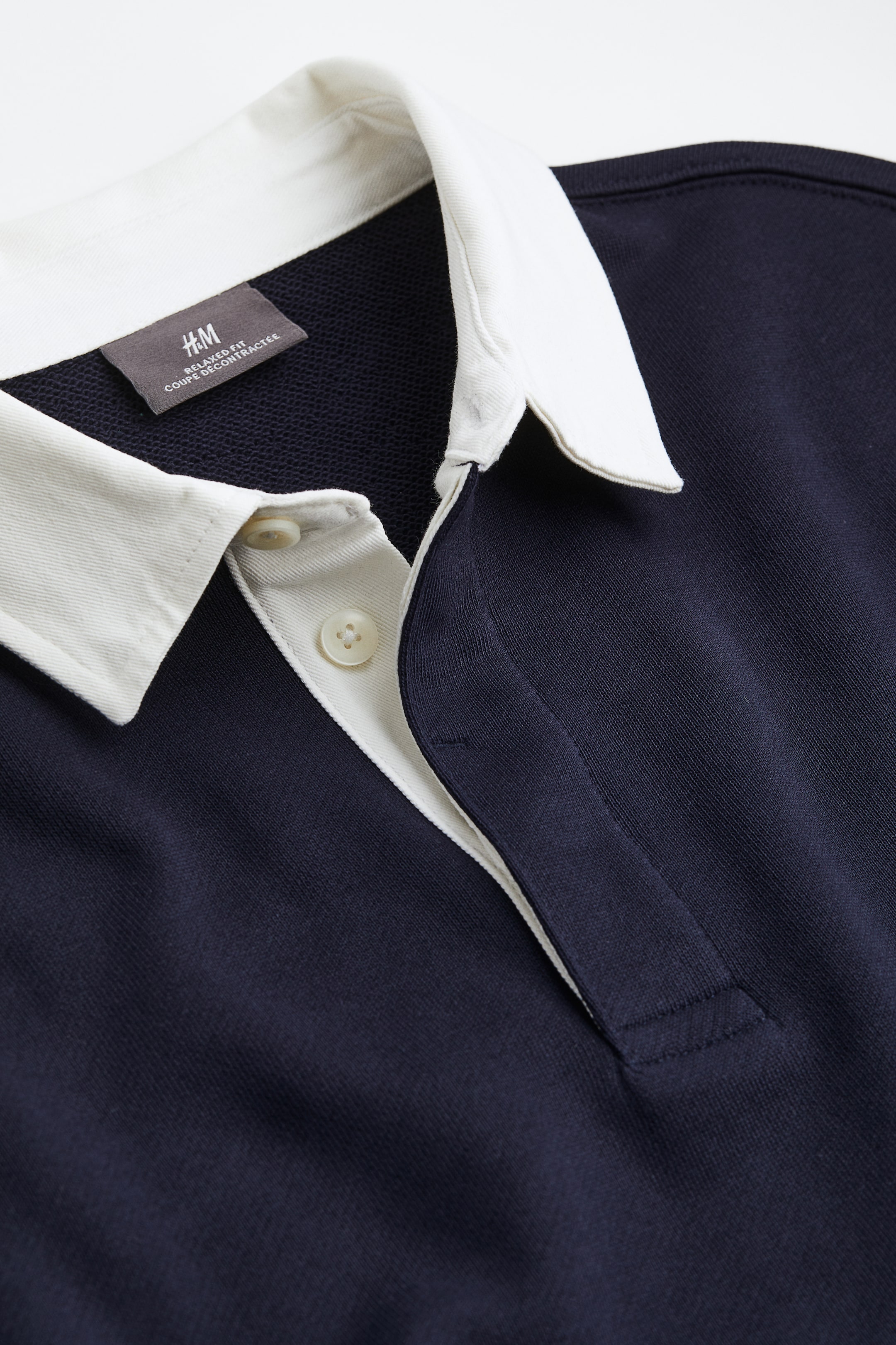 Xem ảnh lớn hơn: Áo polo Relaxed Fit - Màu xanh tím than - Men | H&M VN 2