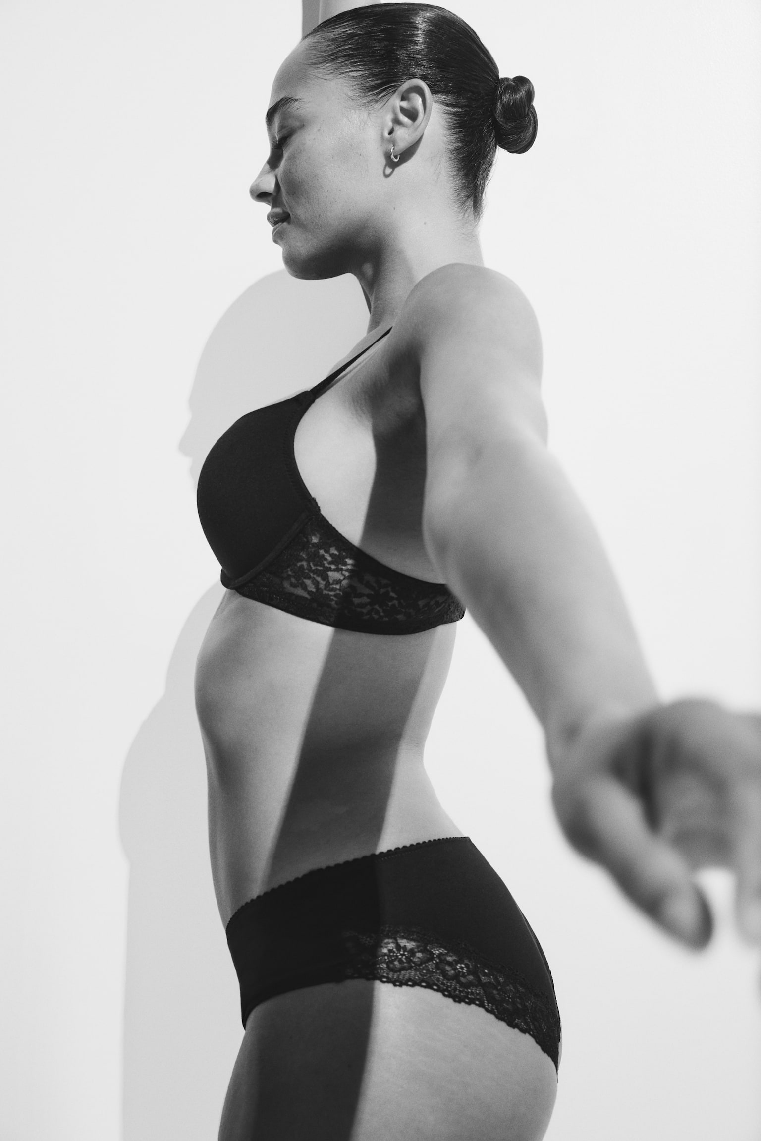 2-pack cotton push-up bras - White/Black/Beige/Black/Pink/Pigeon blue - 6