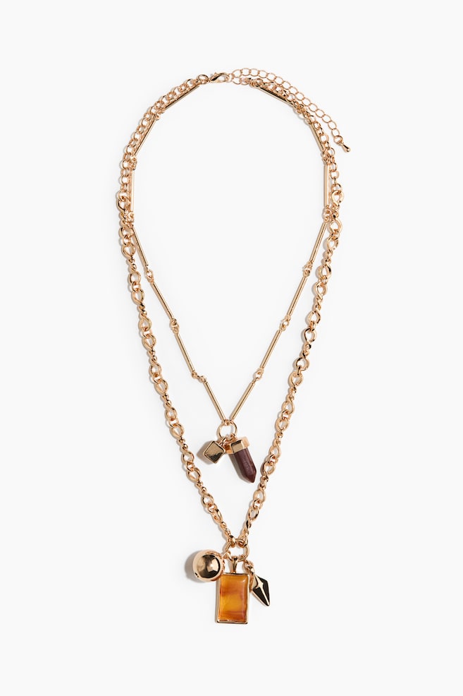 Layered necklace - Gold-coloured - 1