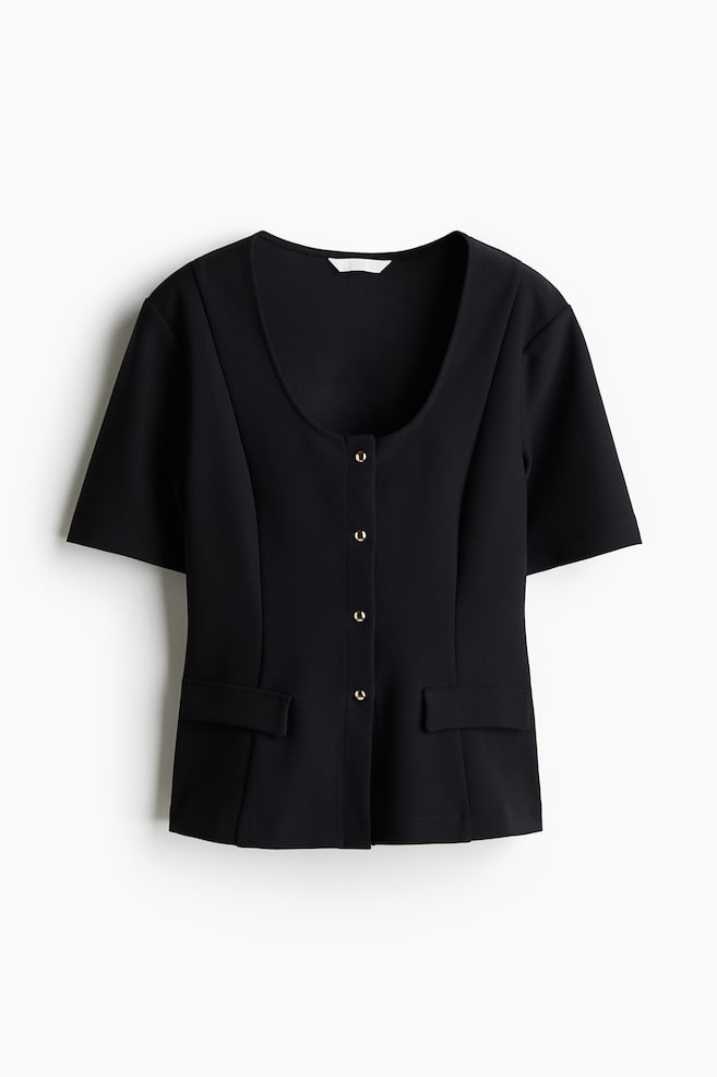 Vest met korte mouwen - Zwart/Donkerbeige/Beige - 1
