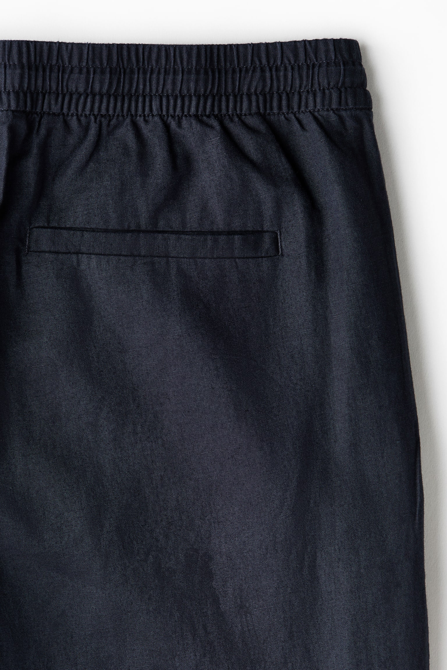 Regular Fit Linen-blend trousers - Navy blue/Light beige/White/Black/Dark brown - 7