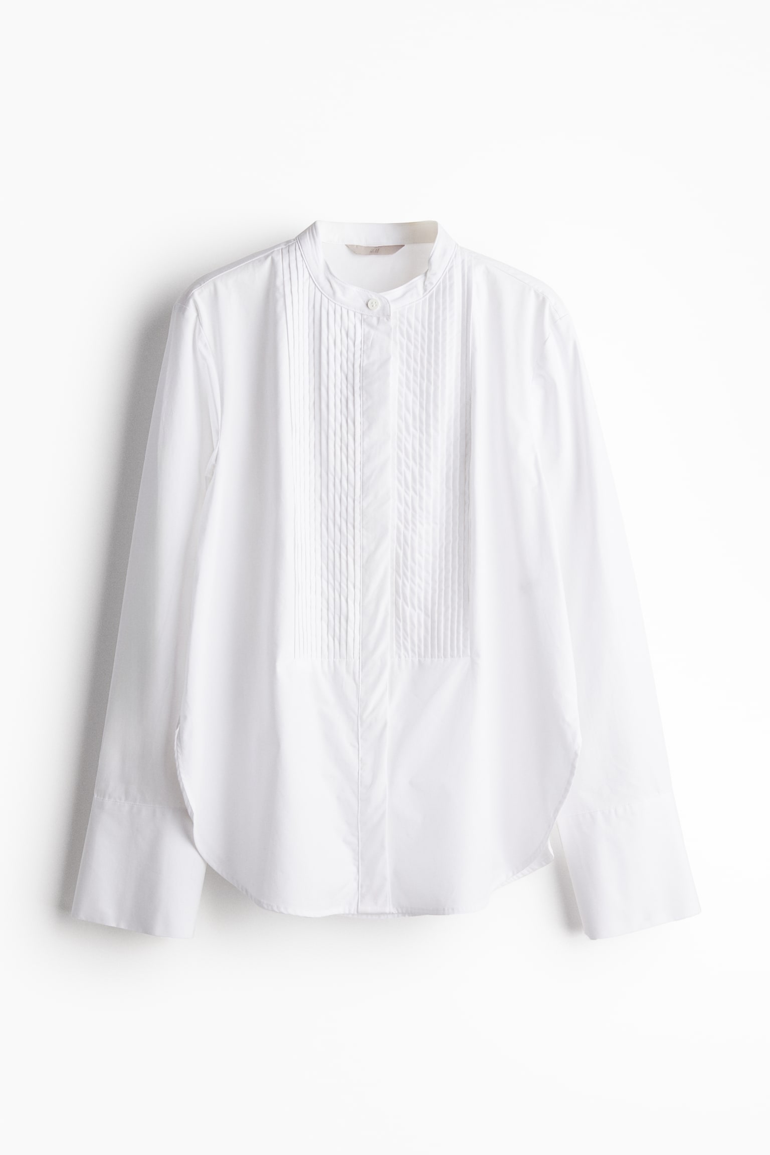 Poplin Tuxedo Shirt - White - 2