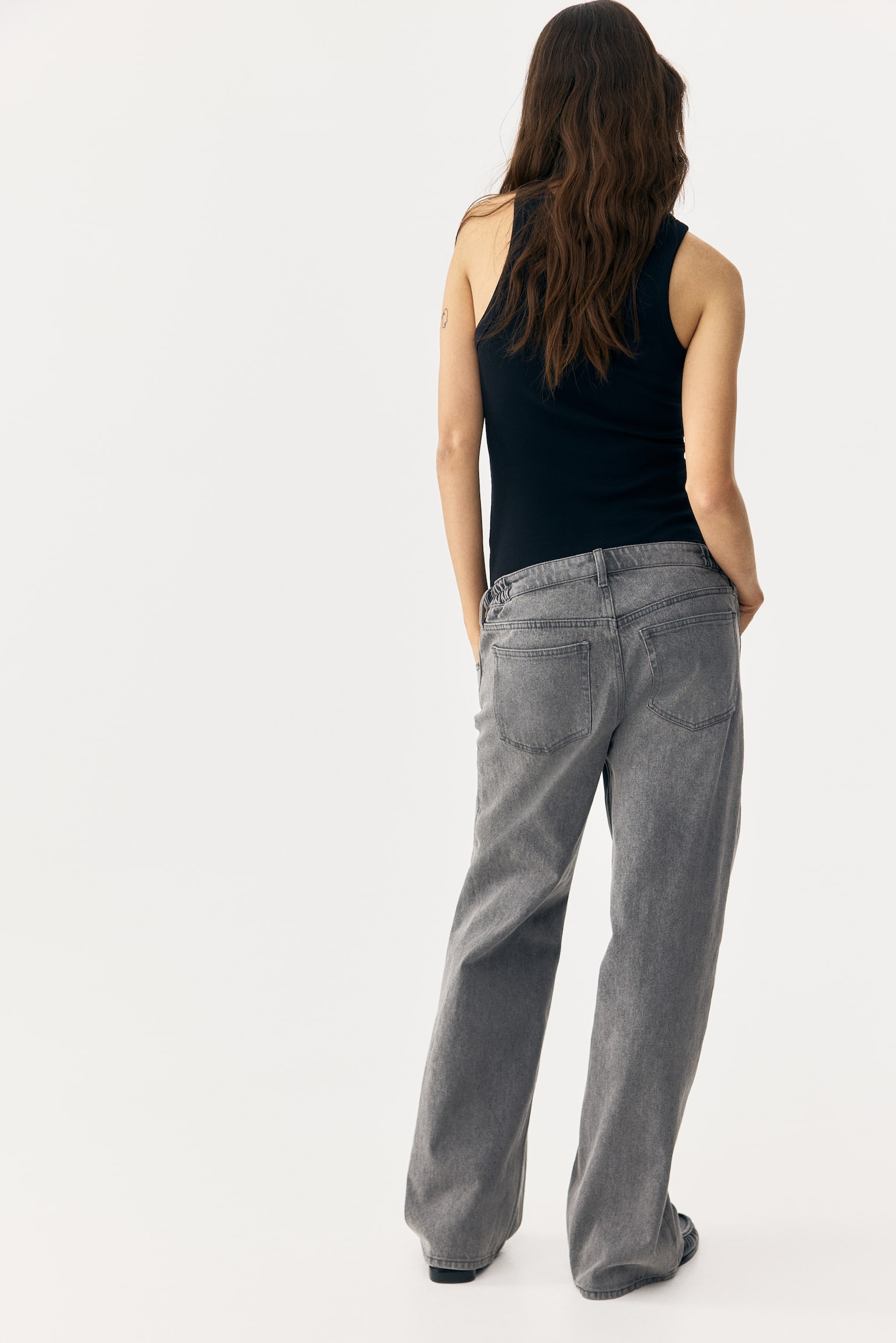 MAMA Koszulka w prążki - Czarny/Biały - 6