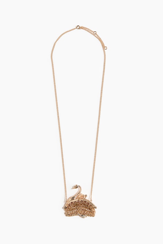 Женское колье H&M Purse-Pendant, цвет: Золотой