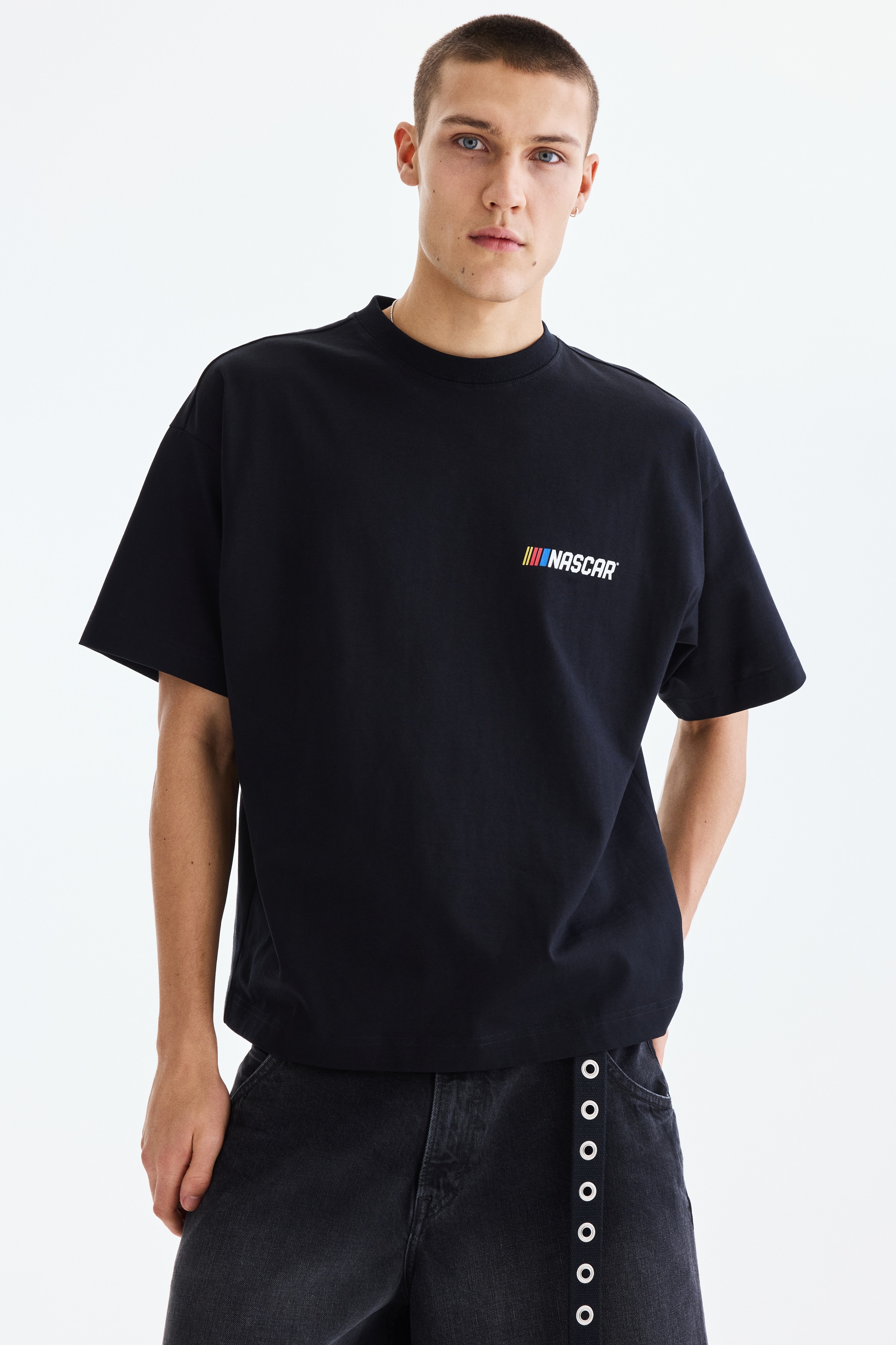 Men's Black/The Notorious B.I.G. Oversized Fit T-shirt | H&M US