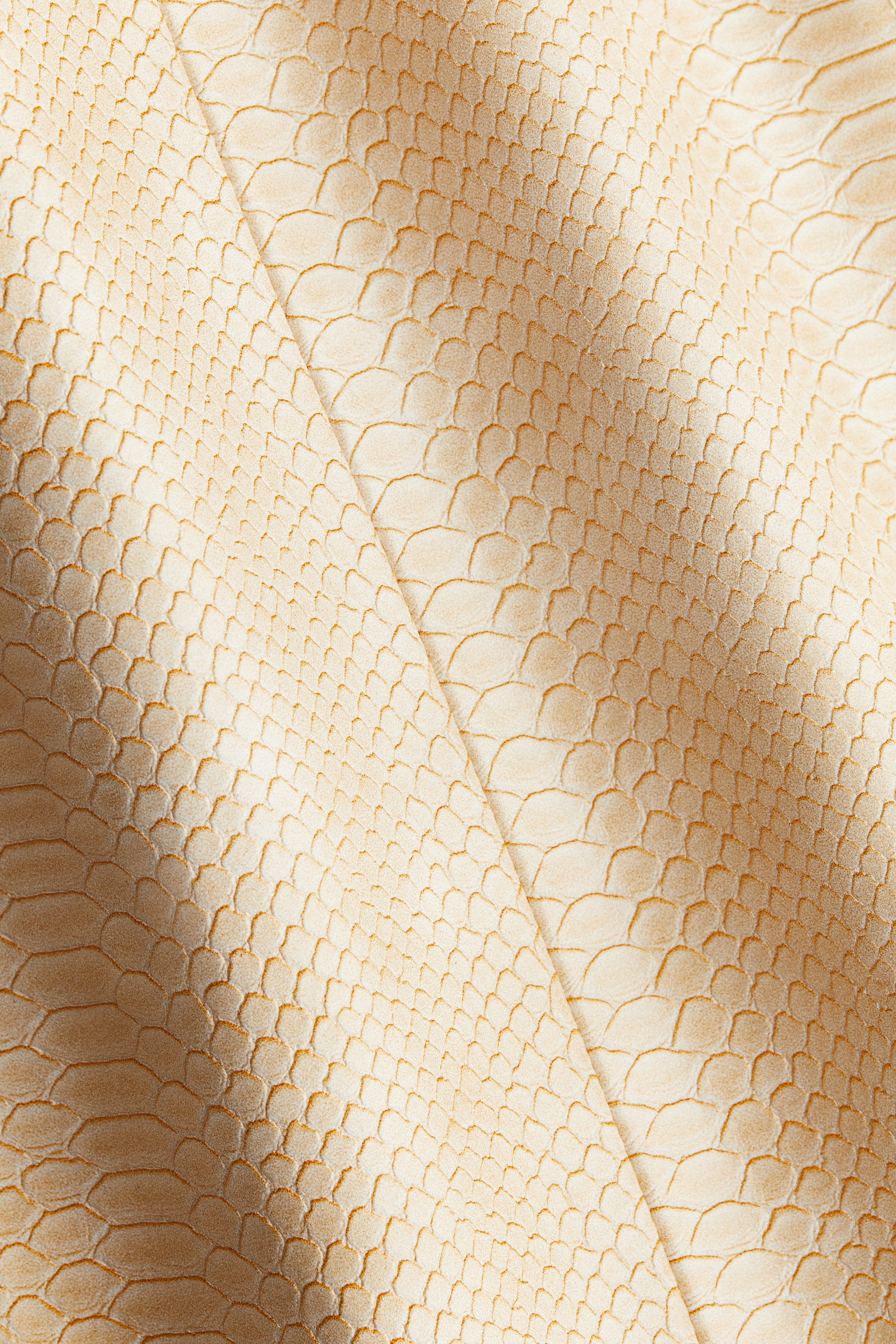 Coated zip-front skirt