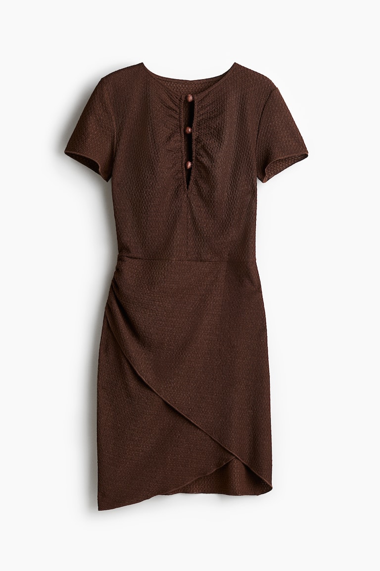 h&m brown dress ruched Savanna 6 Drawer Dresser, 56.85 Inch Wide main image 0