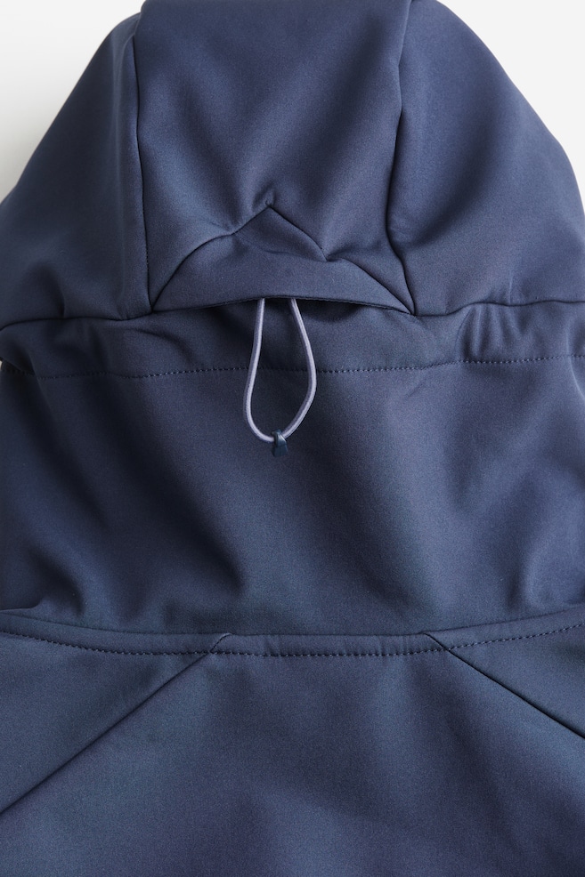 Water-repellent softshell jacket - Navy blue/Black/Dark khaki green - 8