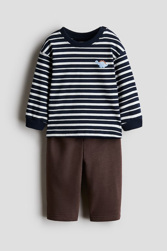 Детские джинсы H&M 2-Piece T-Shirt and Pants Set