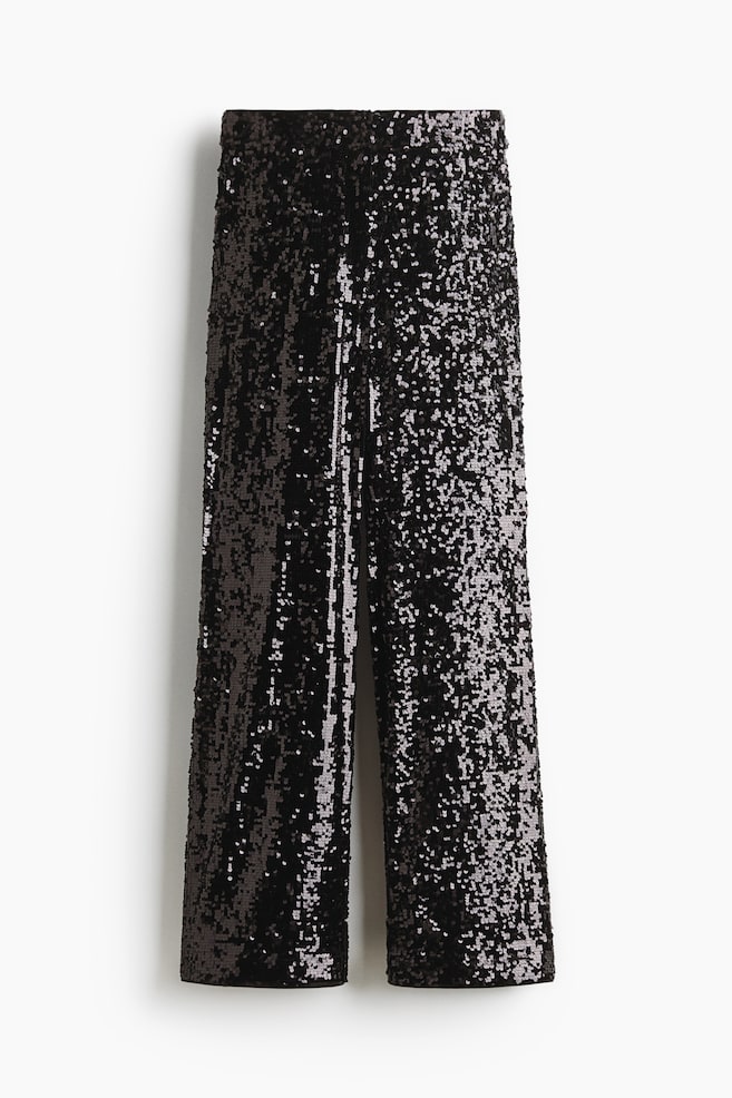 Pantalón de lentejuelas - Negro/Marrón oscuro/Bronce claro - 1