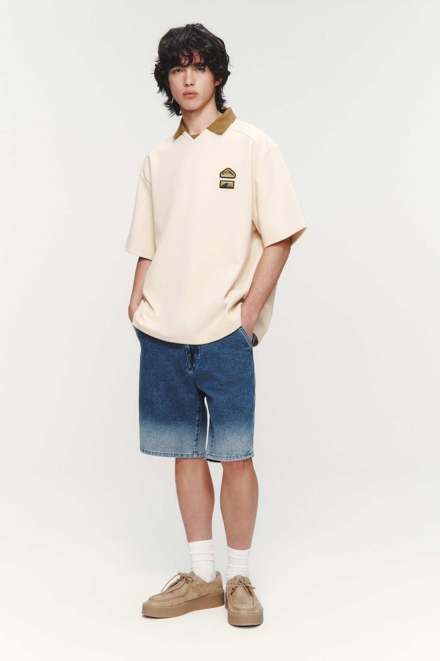 Loose Fit Polo shirt - Beige/Comfort Zone/Dark beige/Challenge Out - 2