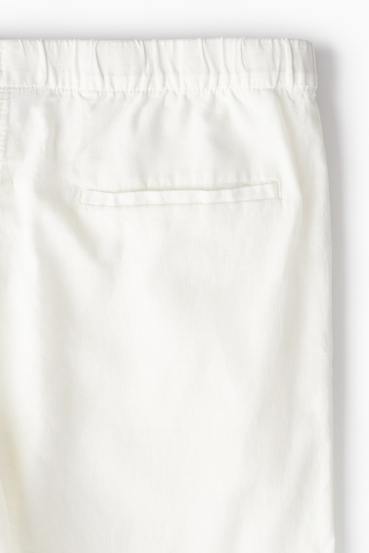 Regular Fit Linen-blend shorts - White/Light grey/Light beige/Black/Dark blue - 4