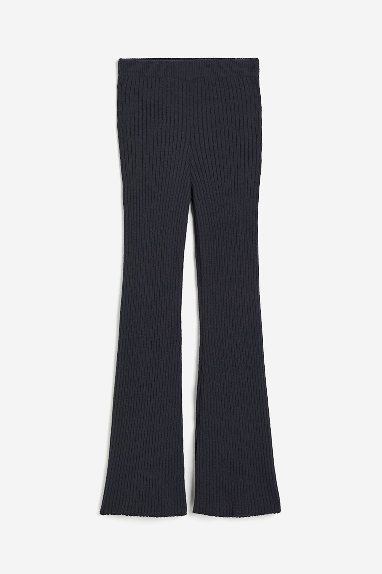 Jersey Ribbed Flare Trousers Vero Moda Petite Jersey Ribbed Flare