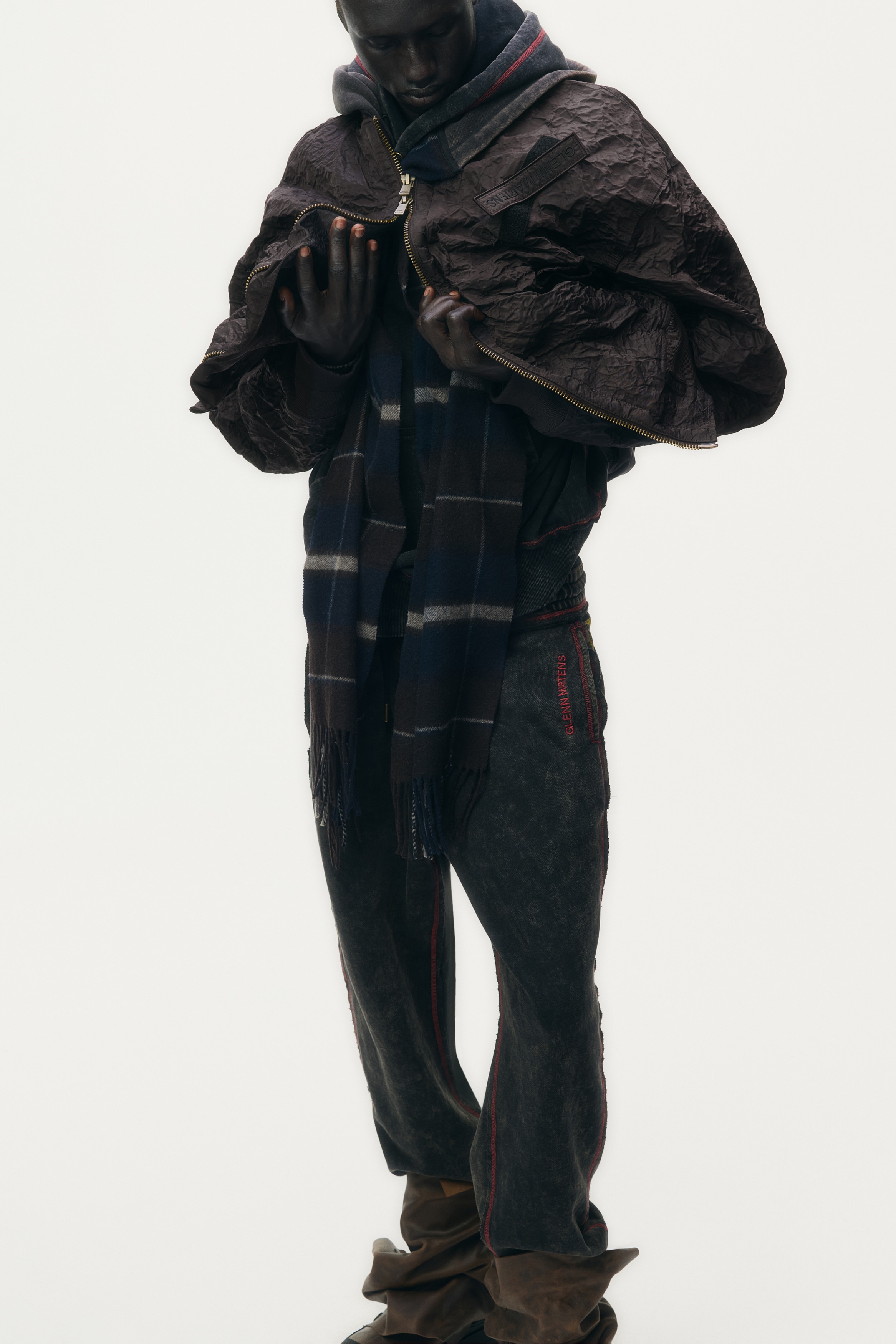 Bomber Jacket with Foil - Dark brown - Men | H&M US