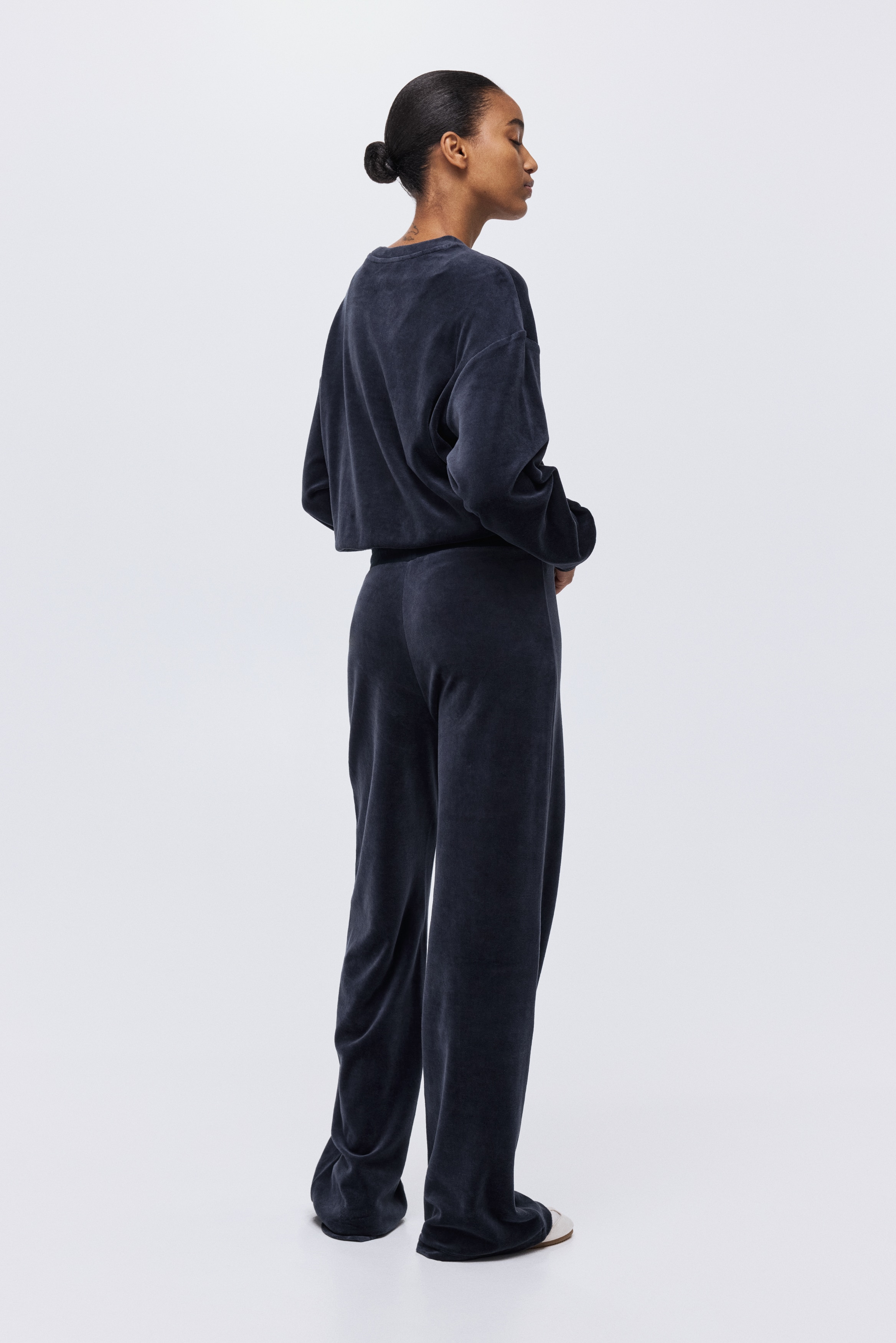 ベロアパンツ - ダークダスティピンク - レディース | H&M JP