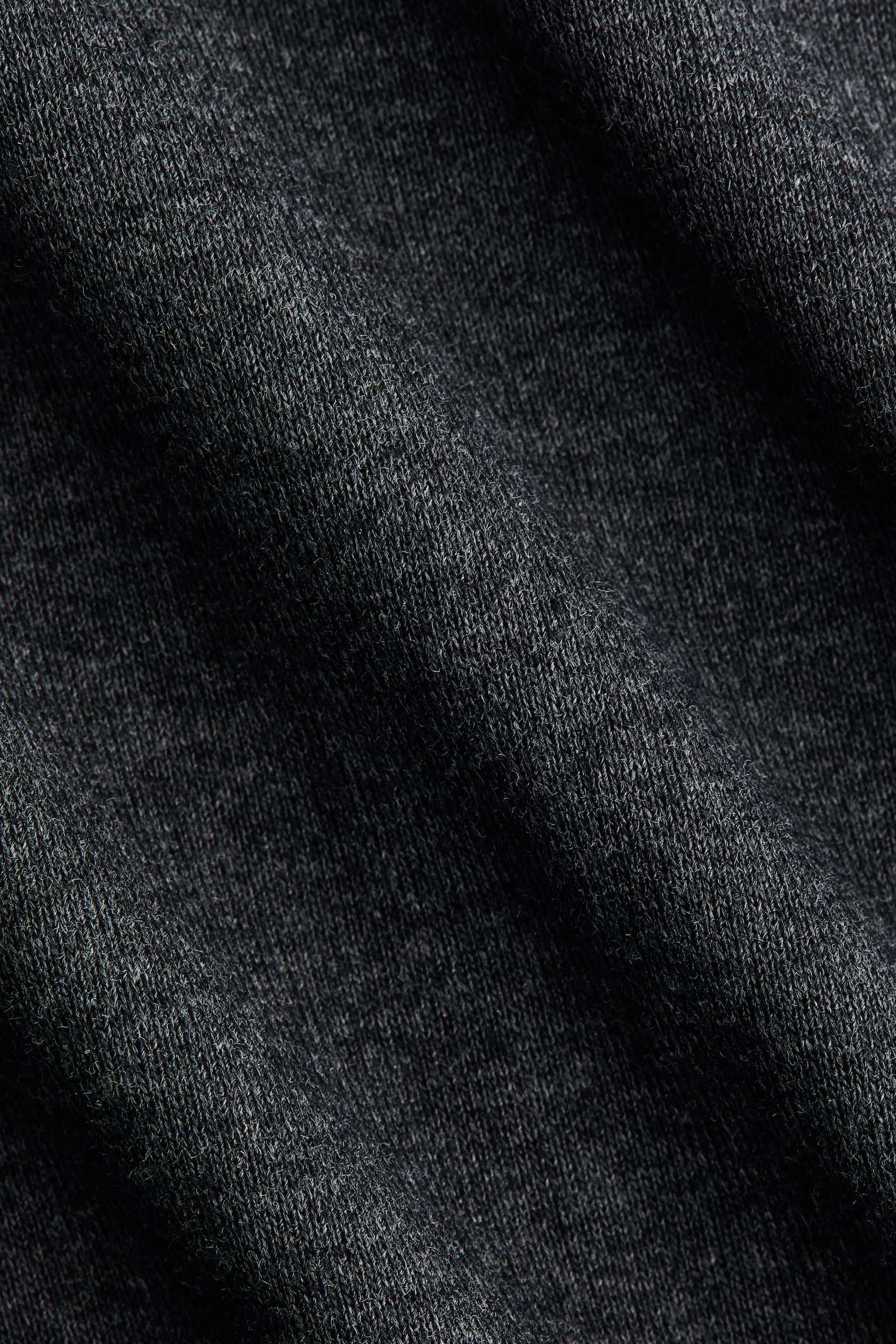 Fine-knit polo dress - Dark grey marl - 3