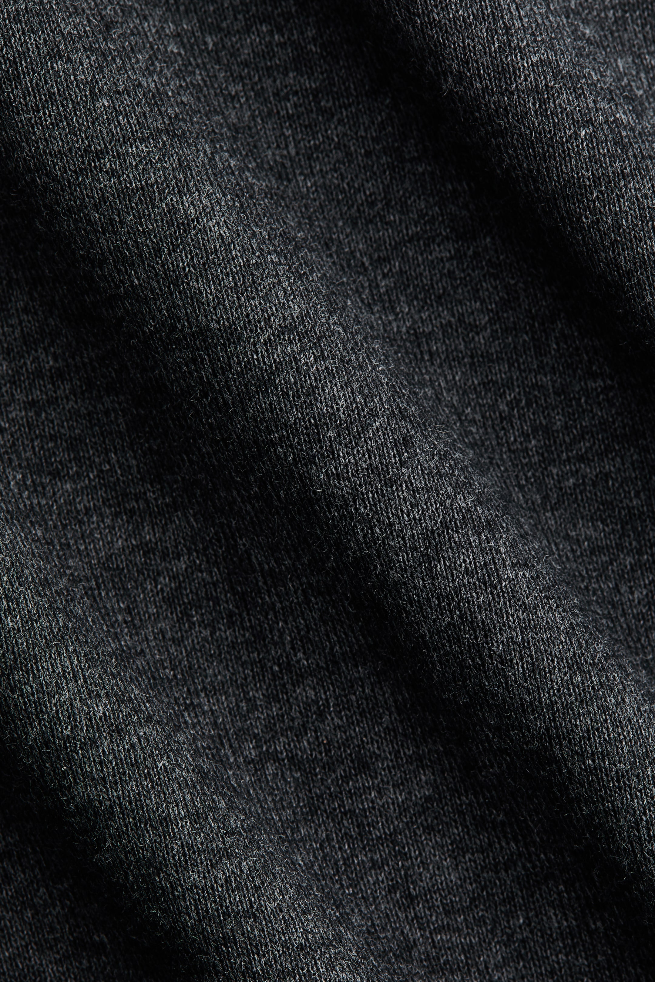 Ampliar la imagen: Vestido polo en tejido fino - Gris jaspeado oscuro - Ladies | H&M MX 2