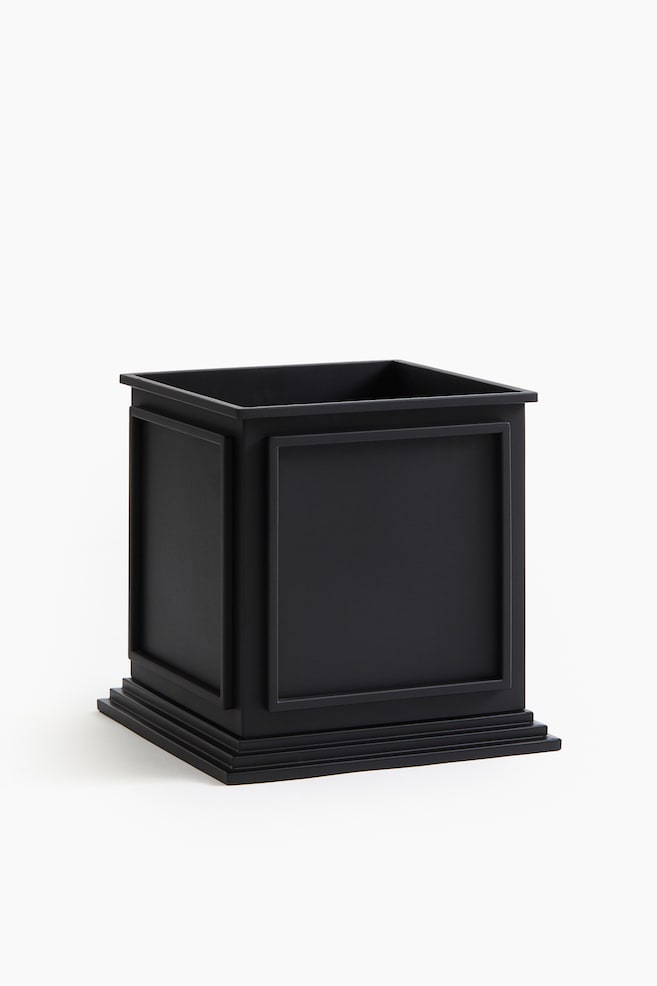 Metal plant pot - Black - 1