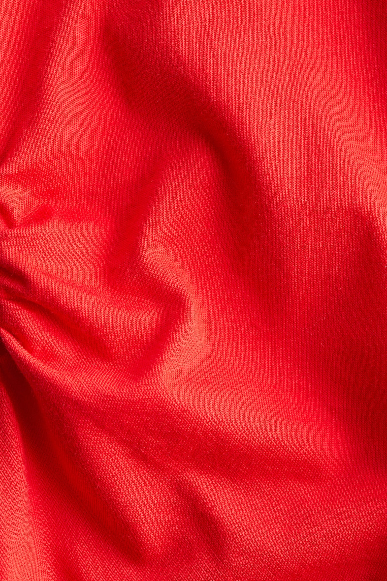 Büzgülü Tişört - Kırmızı/Beyaz - 2